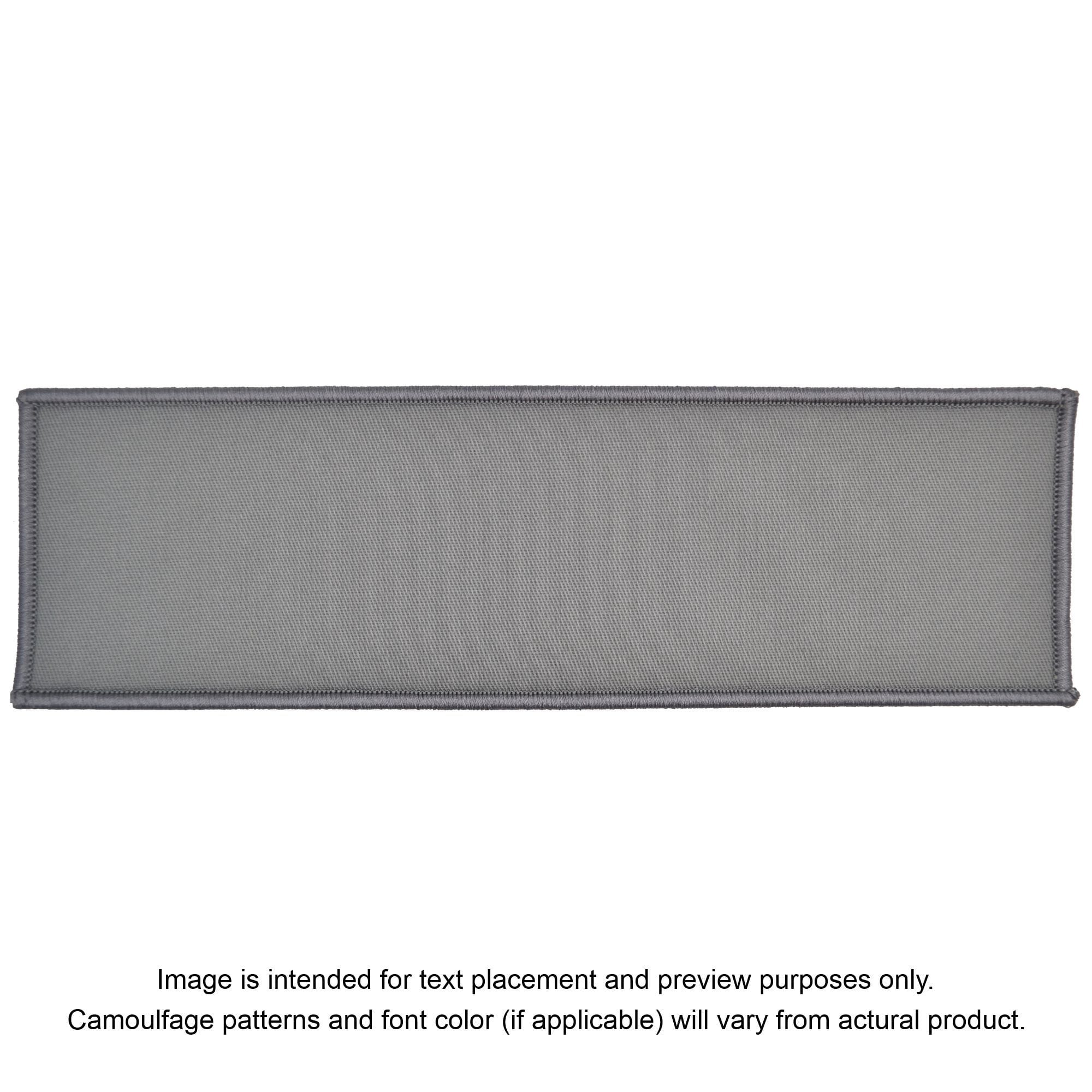 Tactical Gear Junkie Patches Gray Custom Plate Carrier Text Patch - 3x10