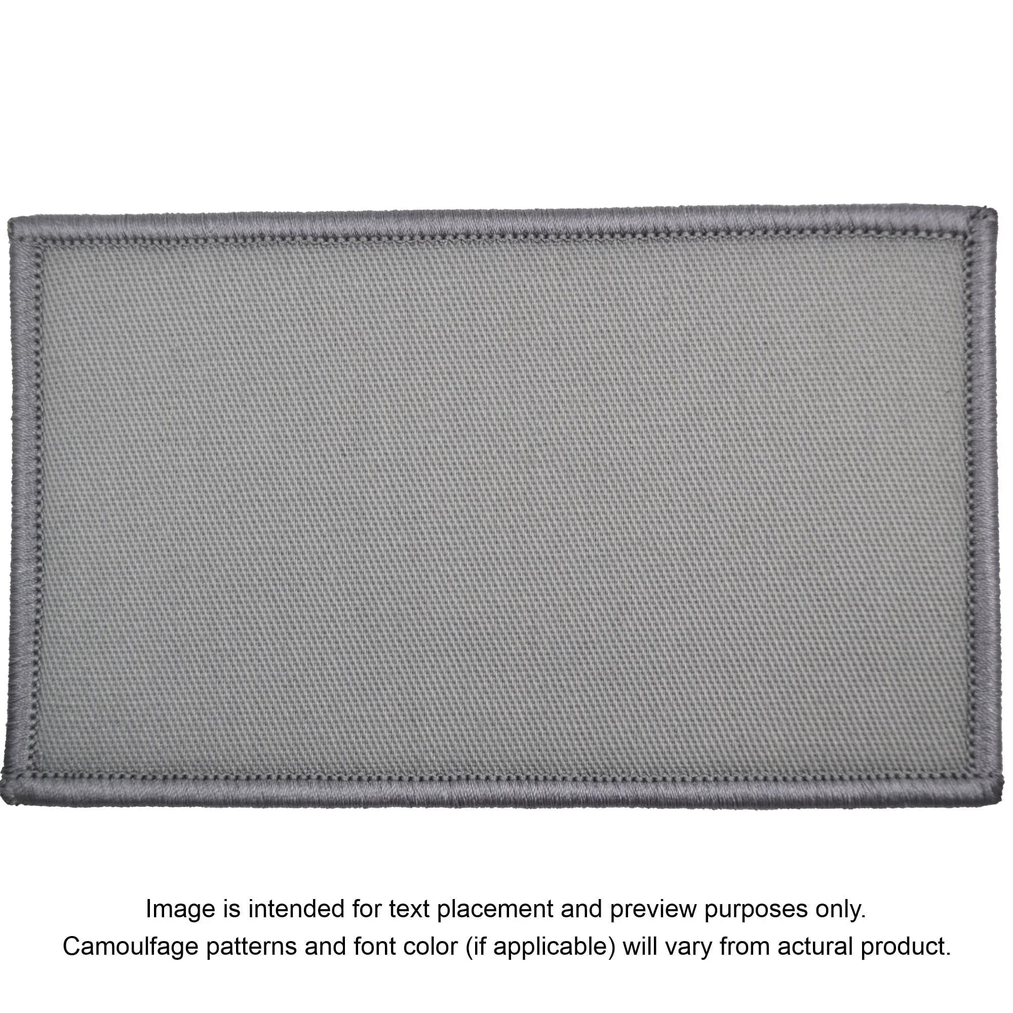 Tactical Gear Junkie Patches Gray Custom Plate Carrier Text Patch - 3x5