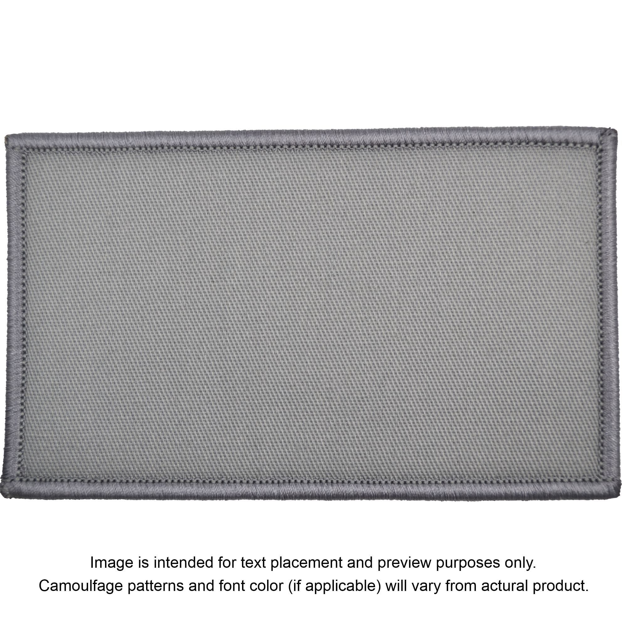 Tactical Gear Junkie Patches Gray Custom Plate Carrier Text Patch - 2x5