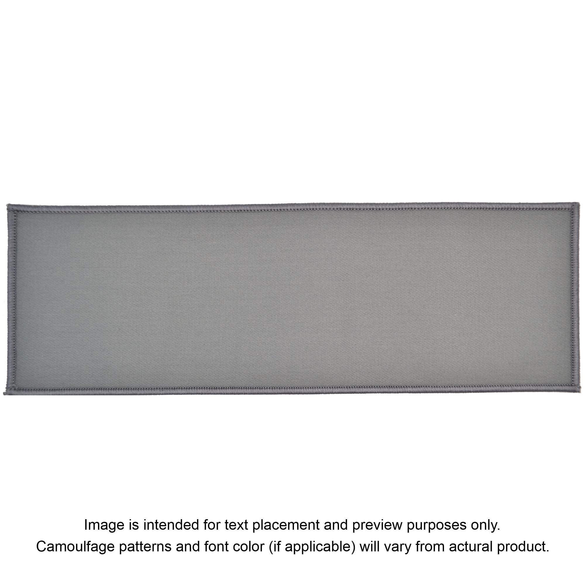 Tactical Gear Junkie Patches Gray Custom Plate Carrier Text Patch - 4x12