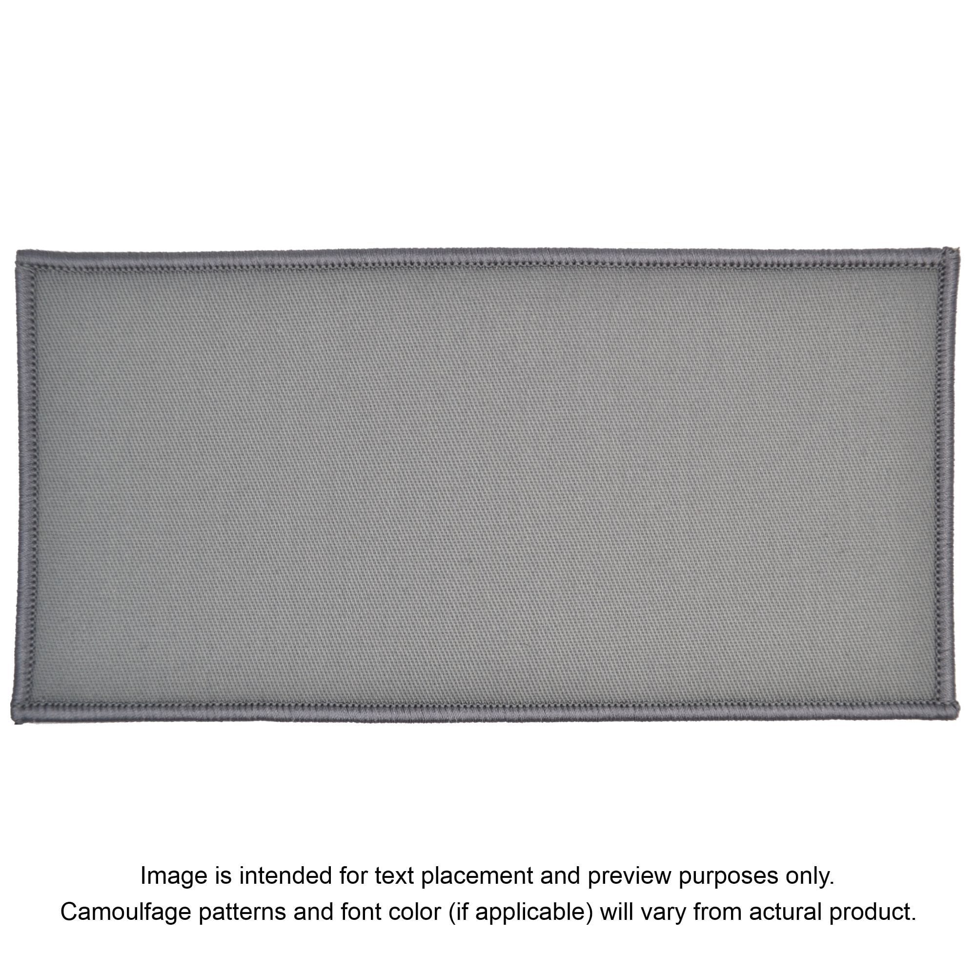 Tactical Gear Junkie Patches Gray Custom Plate Carrier Text Patch - 4x8