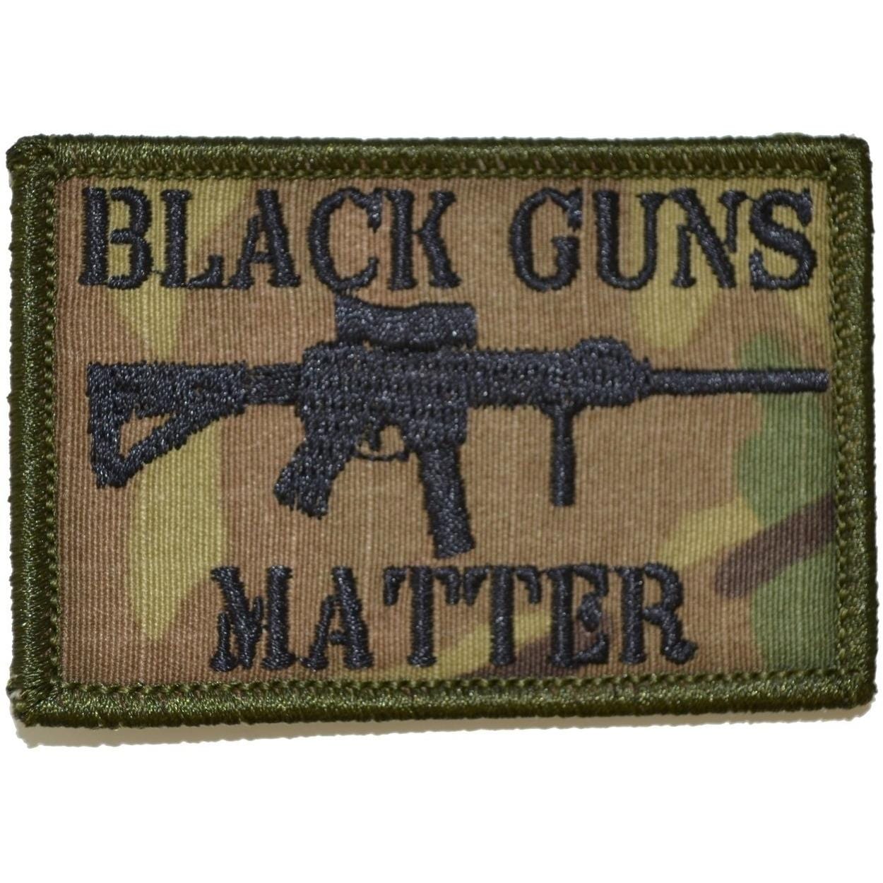 Tactical Gear Junkie Patches MultiCam Black Guns Matter - 2x3 Patch
