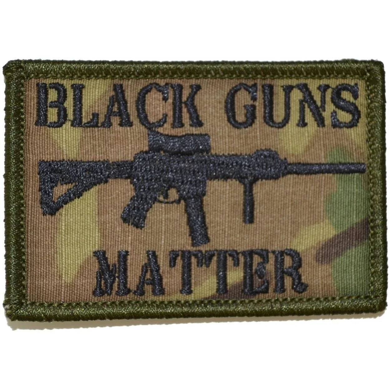 Tactical Gear Junkie Patches MultiCam Black Guns Matter - 2x3 Patch