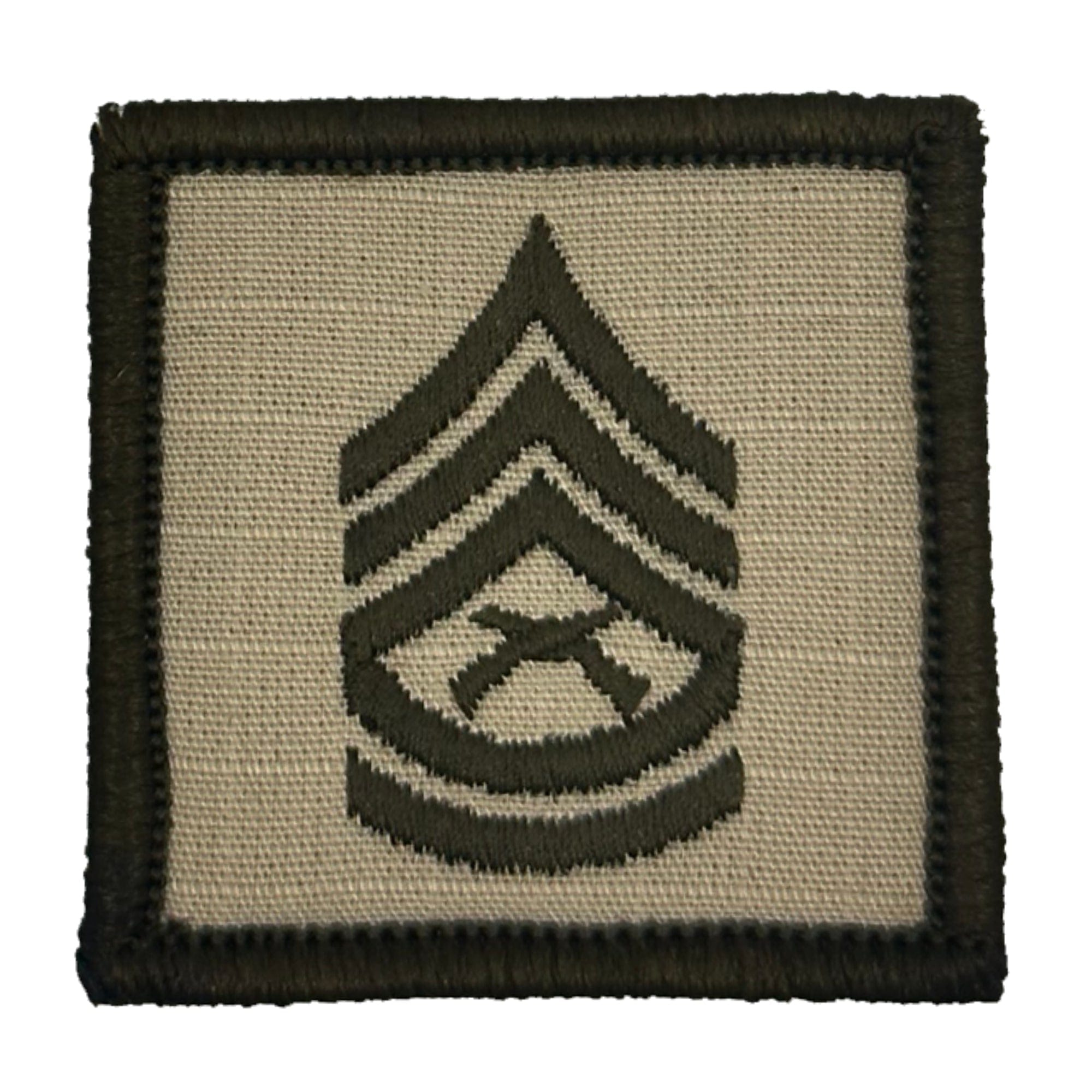 Tactical Gear Junkie Patches Desert Sand / Gunnery Sergeant USMC Rank Insignia - 2x2 Patch