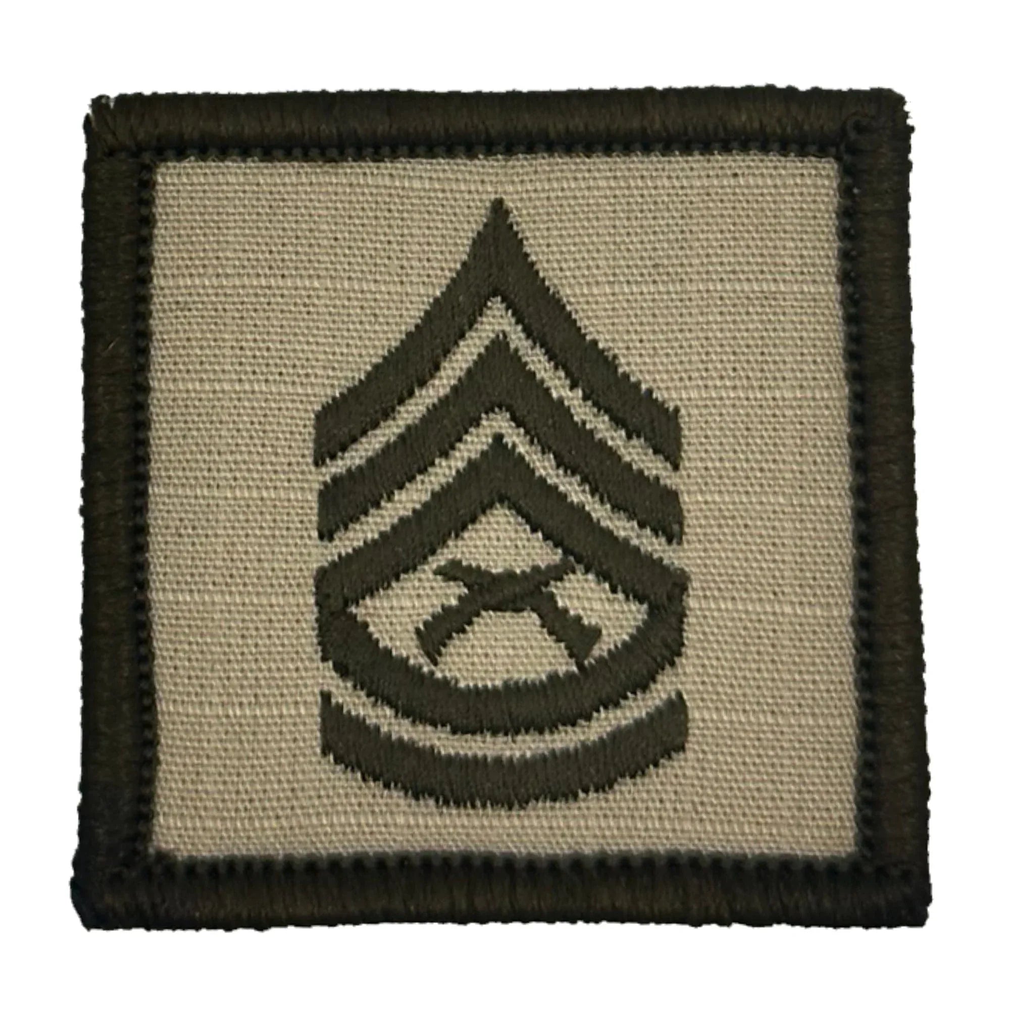Tactical Gear Junkie Patches Desert Sand / Gunnery Sergeant USMC Rank Insignia - 2x2 Patch