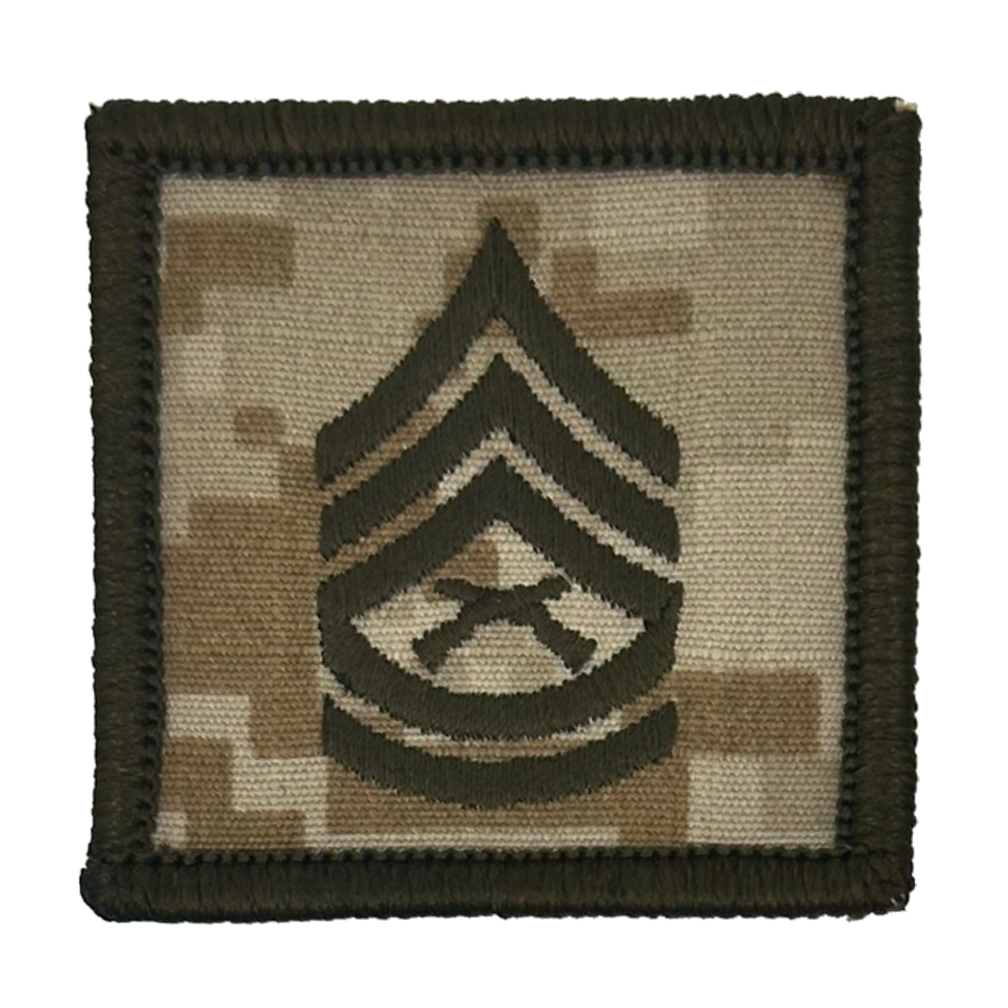 Tactical Gear Junkie Patches MARPAT Desert / Gunnery Sergeant USMC Rank Insignia - 2x2 Patch
