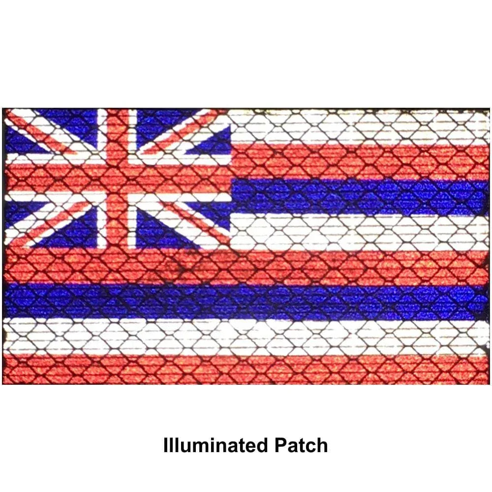 Tactical Gear Junkie Patches Reflective Hawaii State Flag - 2x3.5 Patch