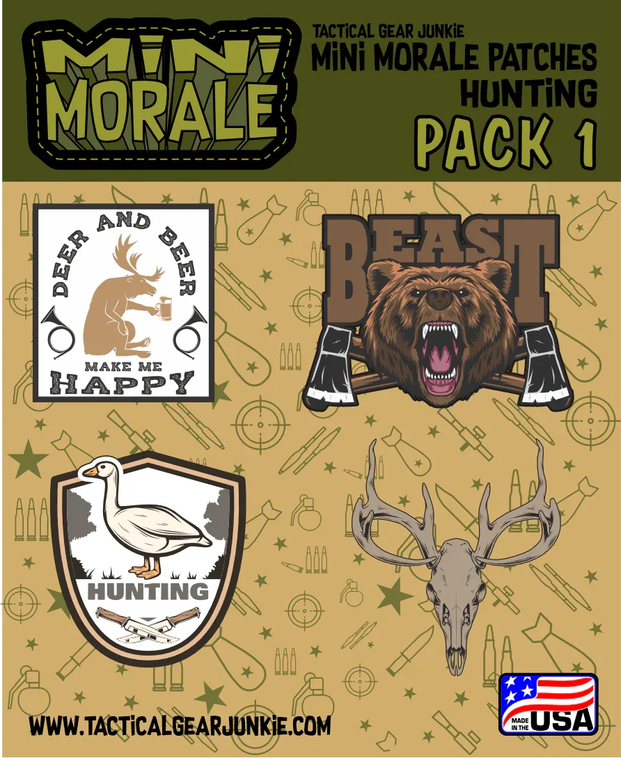 Tactical Gear Junkie Patches Mini Morale - Hunting Patch Pack 1