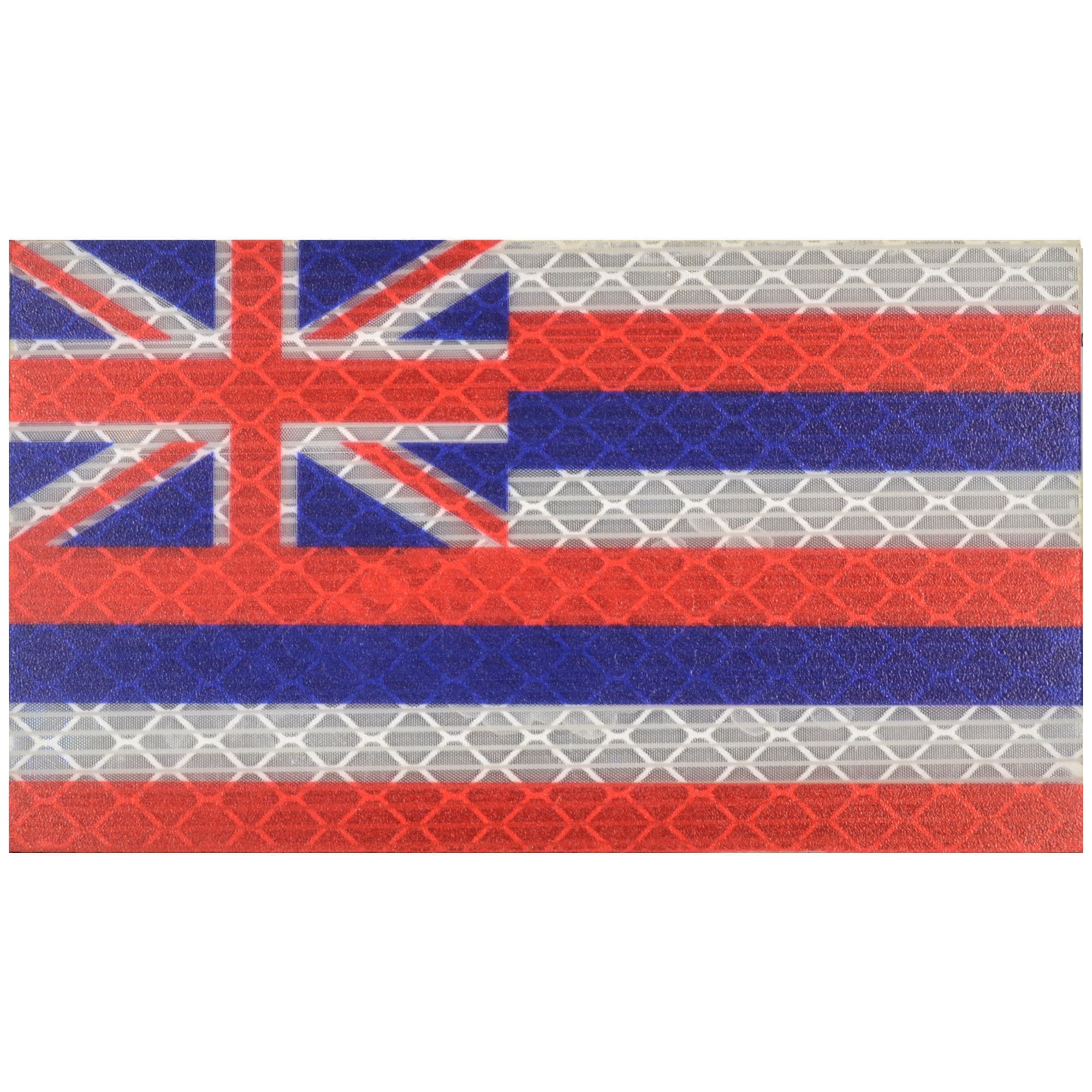 Tactical Gear Junkie Patches Reflective Hawaii State Flag - 2x3.5 Patch