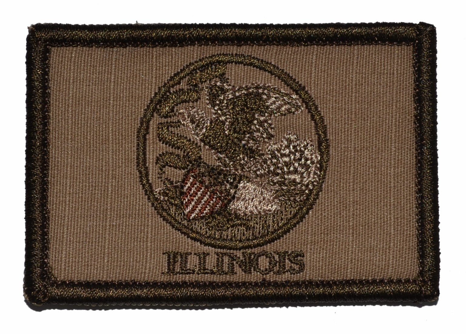 Tactical Gear Junkie Patches Coyote Brown Illinois State Flag - 2x3 Patch