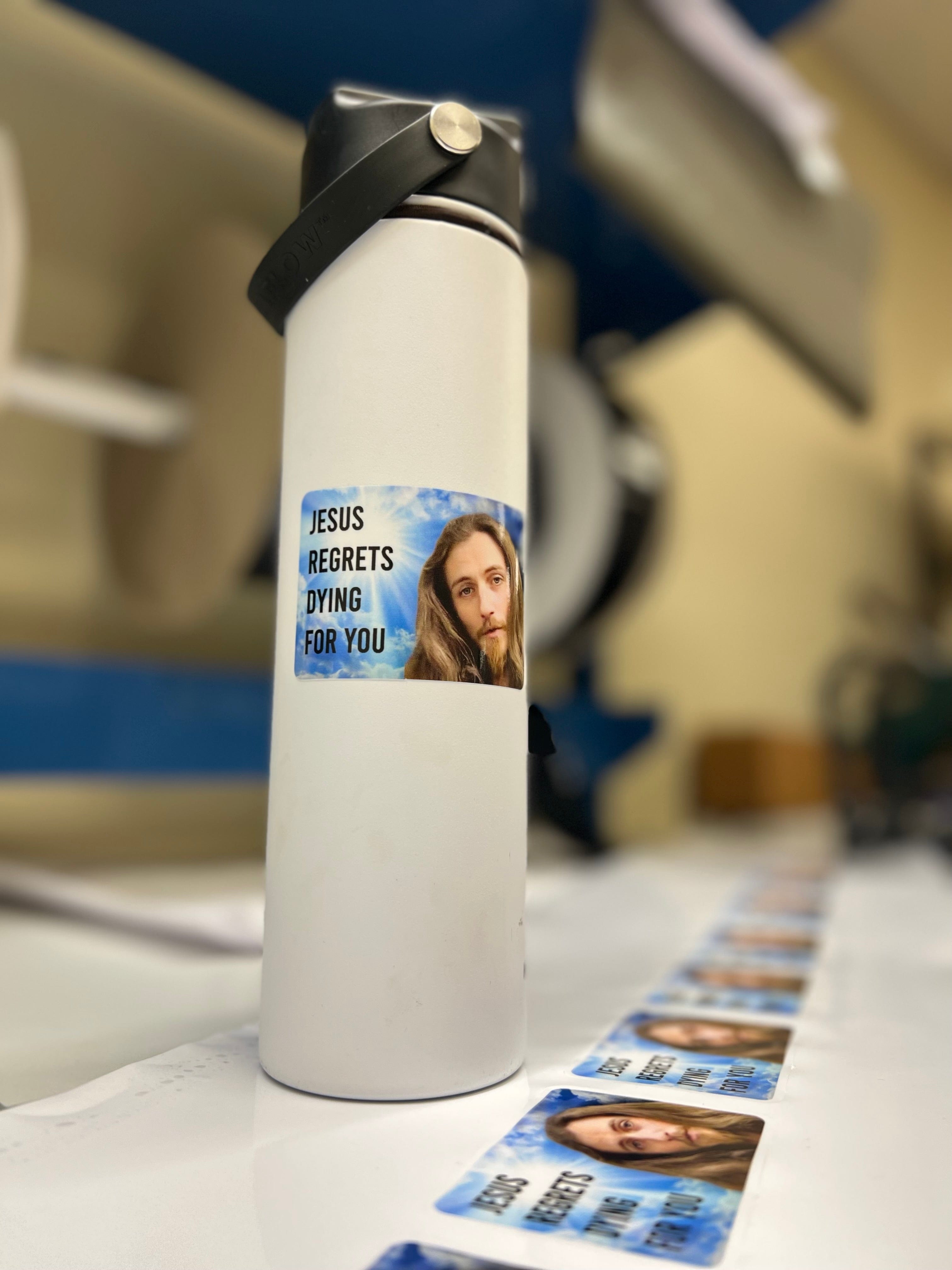 Tactical Gear Junkie Stickers Jesus Regrets - 3 inch Sticker