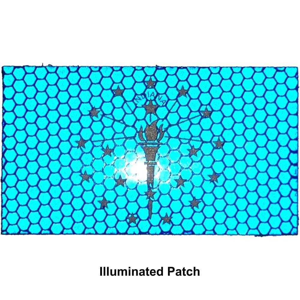 Tactical Gear Junkie Patches Reflective Indiana State Flag - 2x3.5 Patch