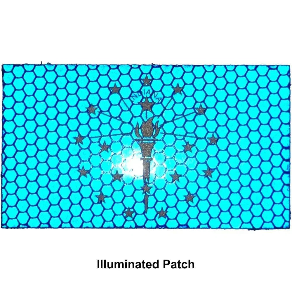 Tactical Gear Junkie Patches Reflective Indiana State Flag - 2x3.5 Patch