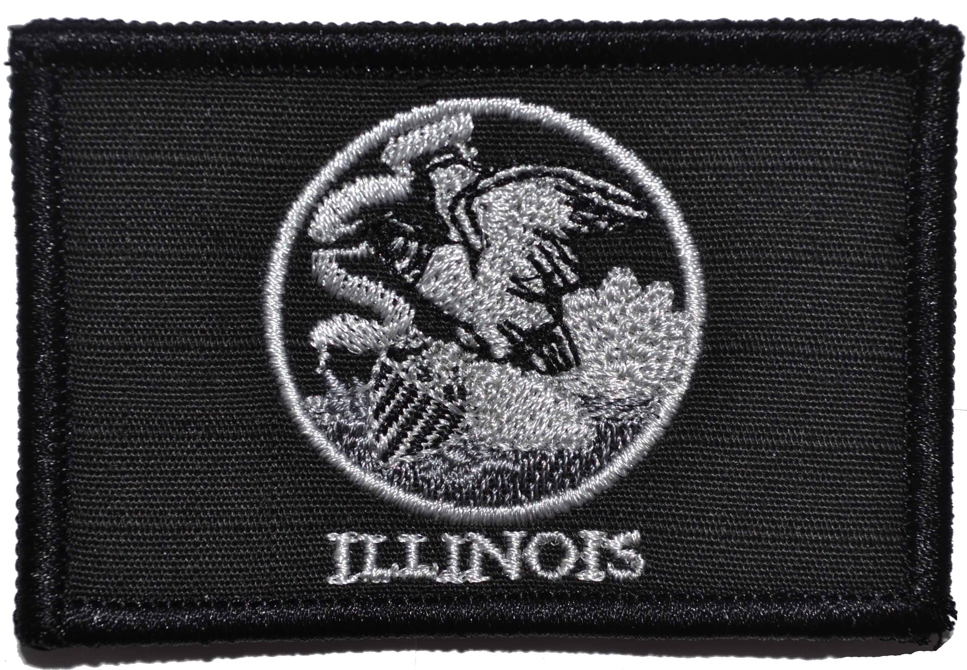Tactical Gear Junkie Patches Black Illinois State Flag - 2x3 Patch