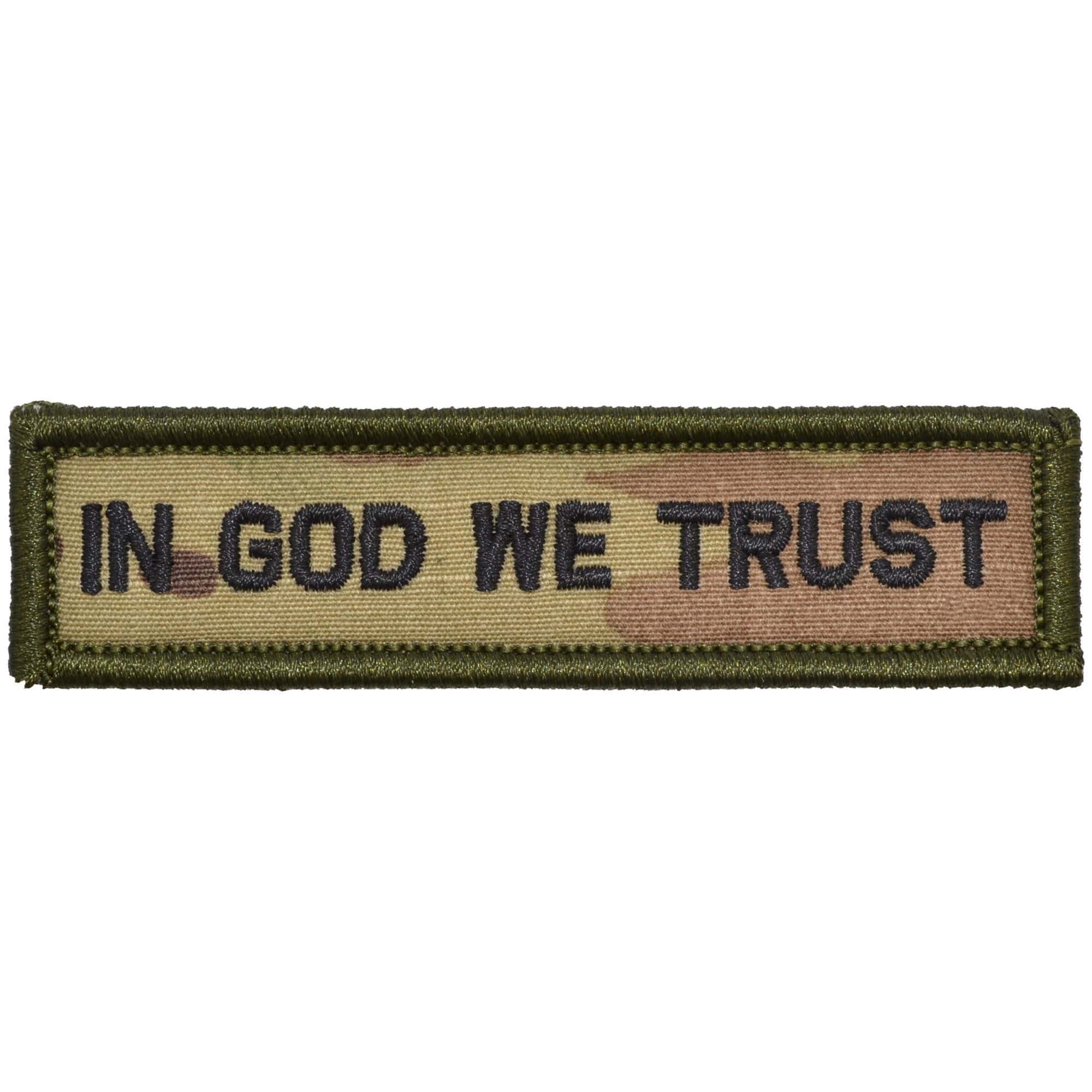 Tactical Gear Junkie Patches MultiCam In God We Trust - 1x3.75 Patch