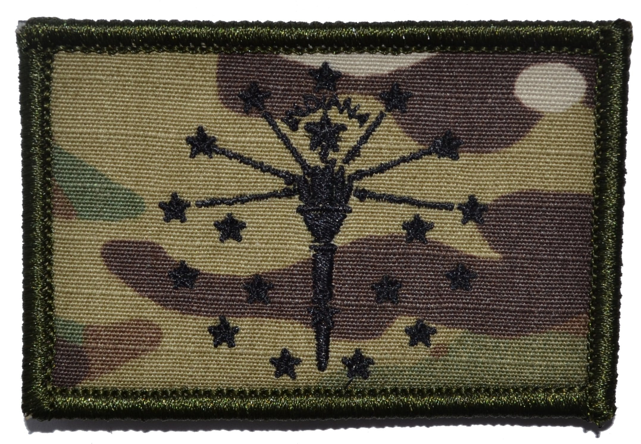 Tactical Gear Junkie Patches MultiCam Indiana State Flag - 2x3 Patch