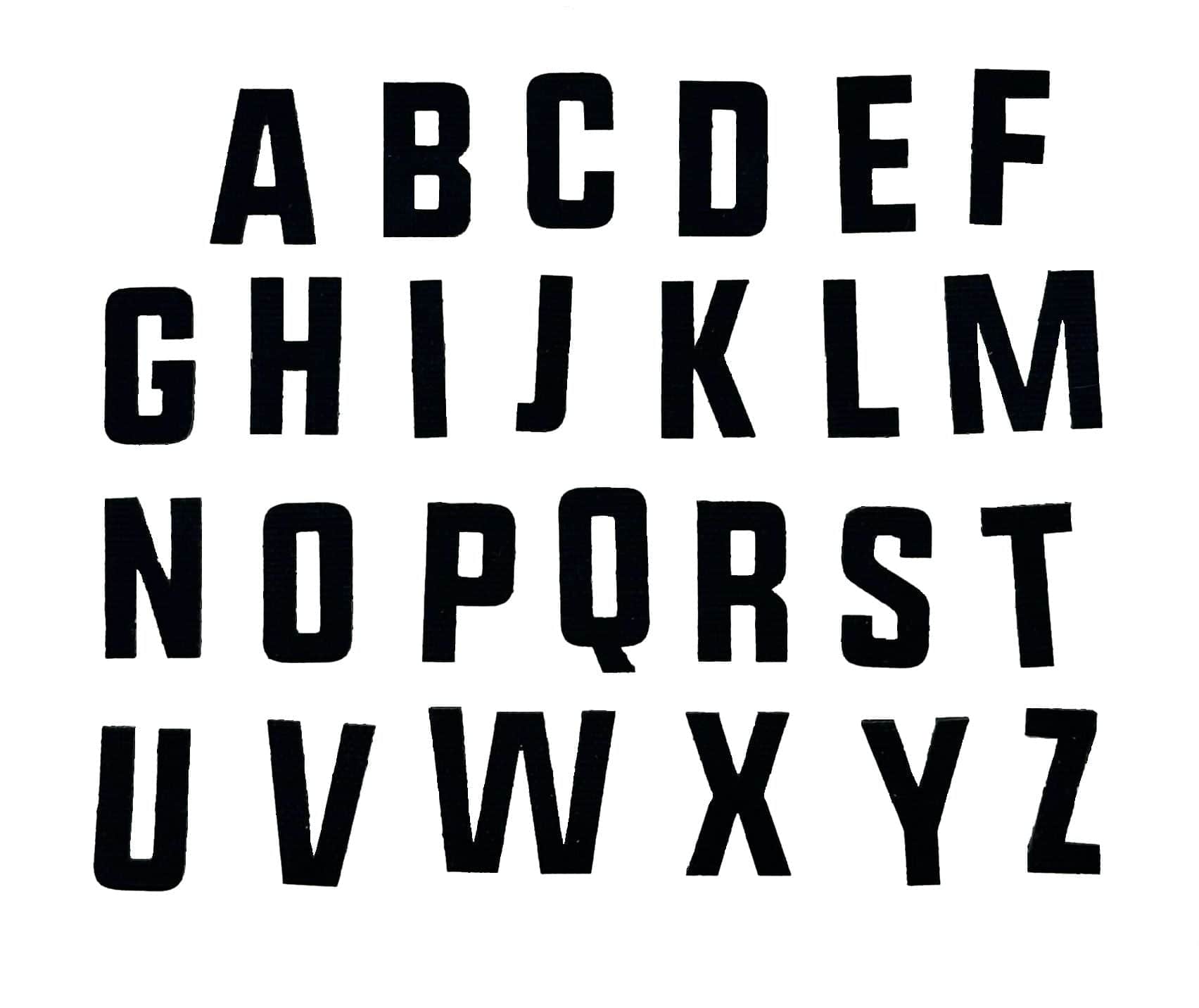 Tactical Gear Junkie Patches Alphabet Letters Patch Pack - CORDURA