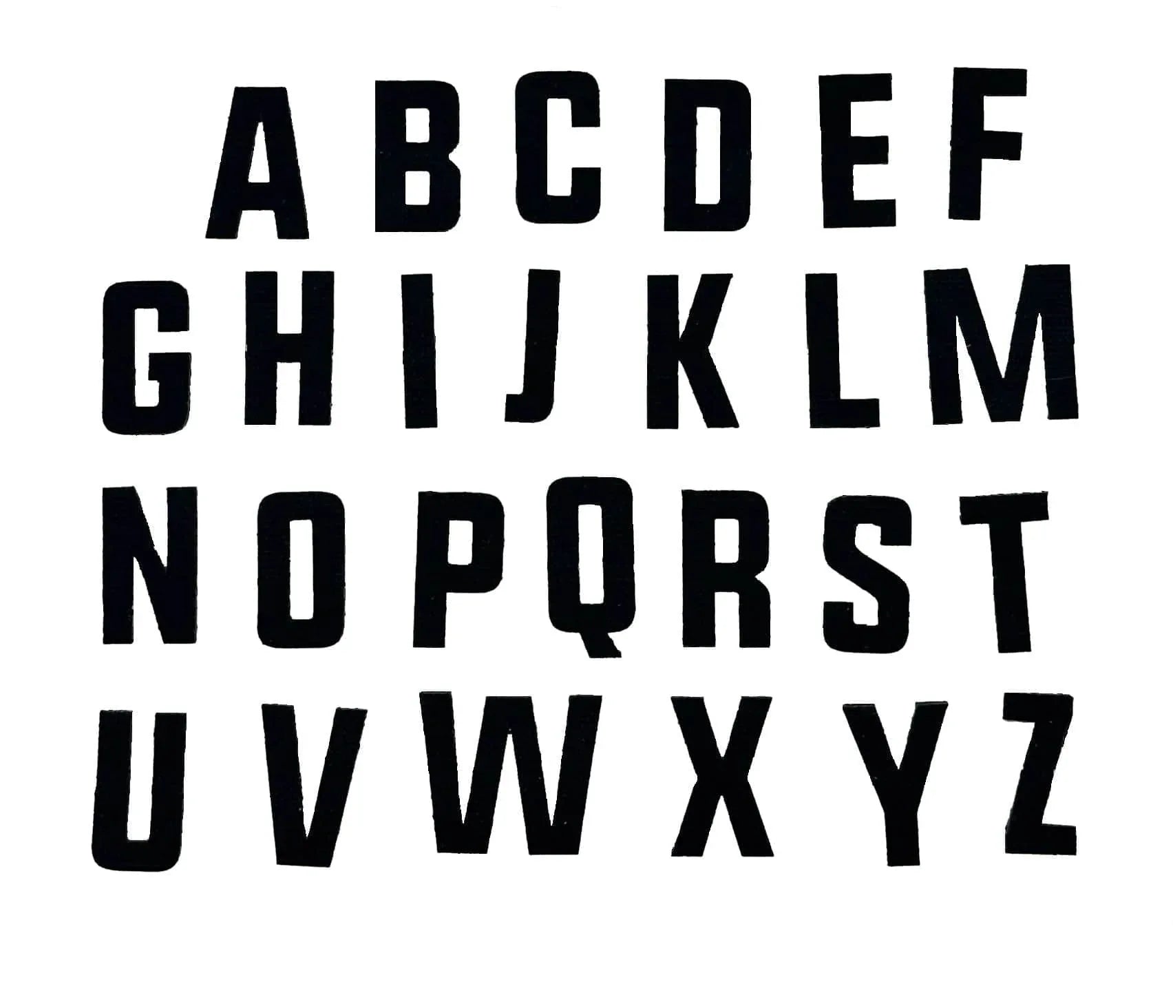 Tactical Gear Junkie Patches Alphabet Letters Patch Pack - CORDURA