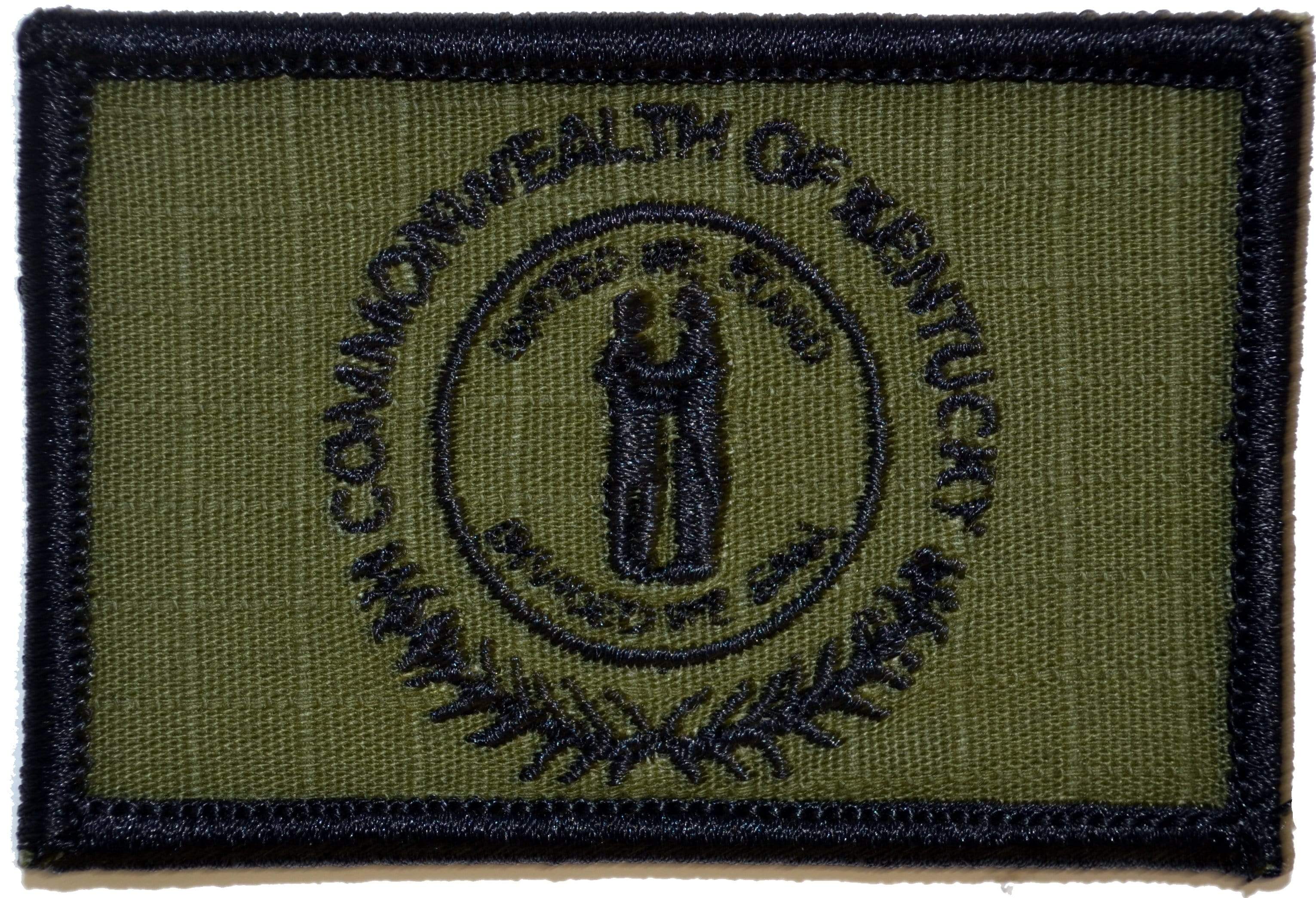 Tactical Gear Junkie Patches Olive Drab Kentucky Commonwealth State Flag - 2x3 Patch