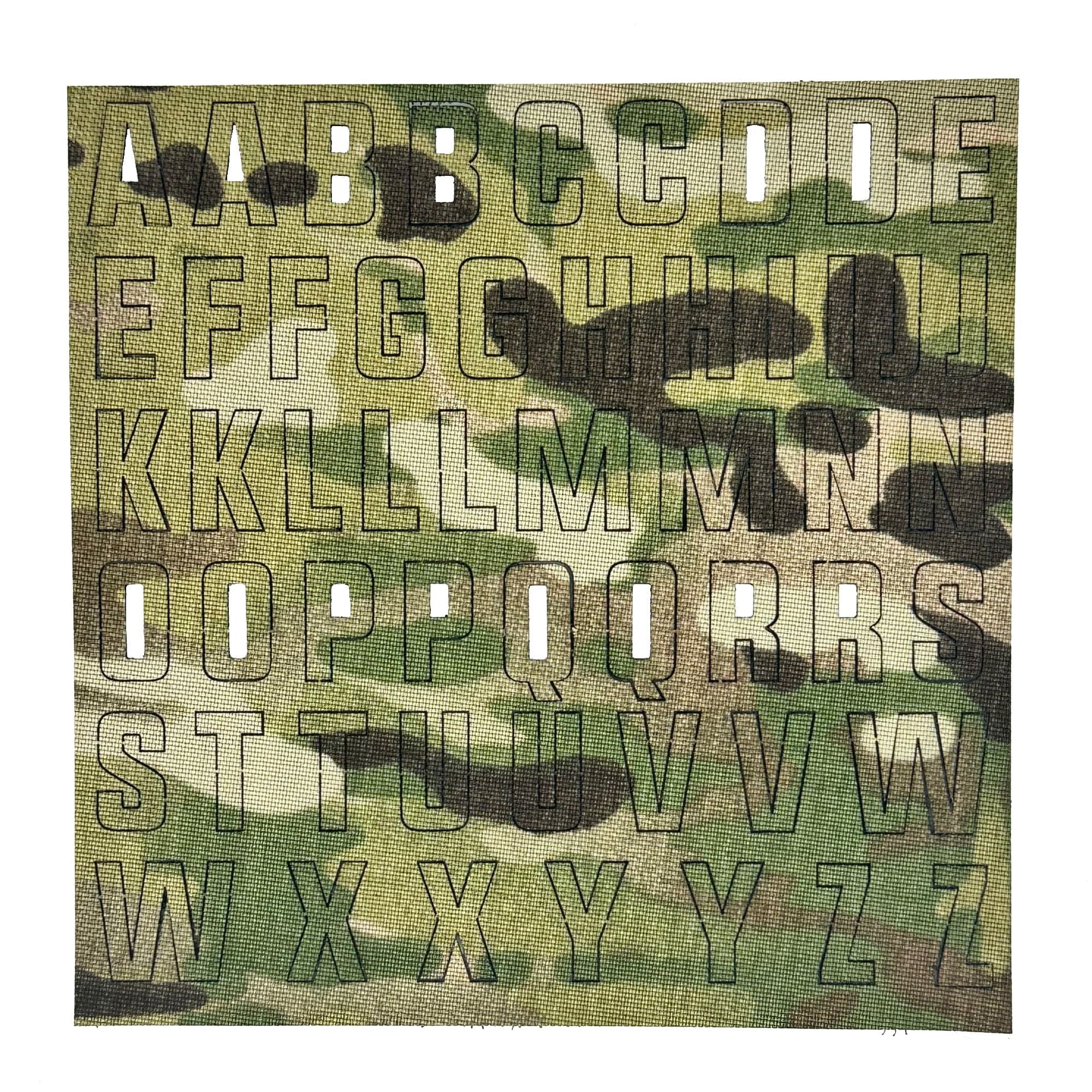 Tactical Gear Junkie Patches MultiCam CORDURA® Alphabet Letters Patch Pack - CORDURA