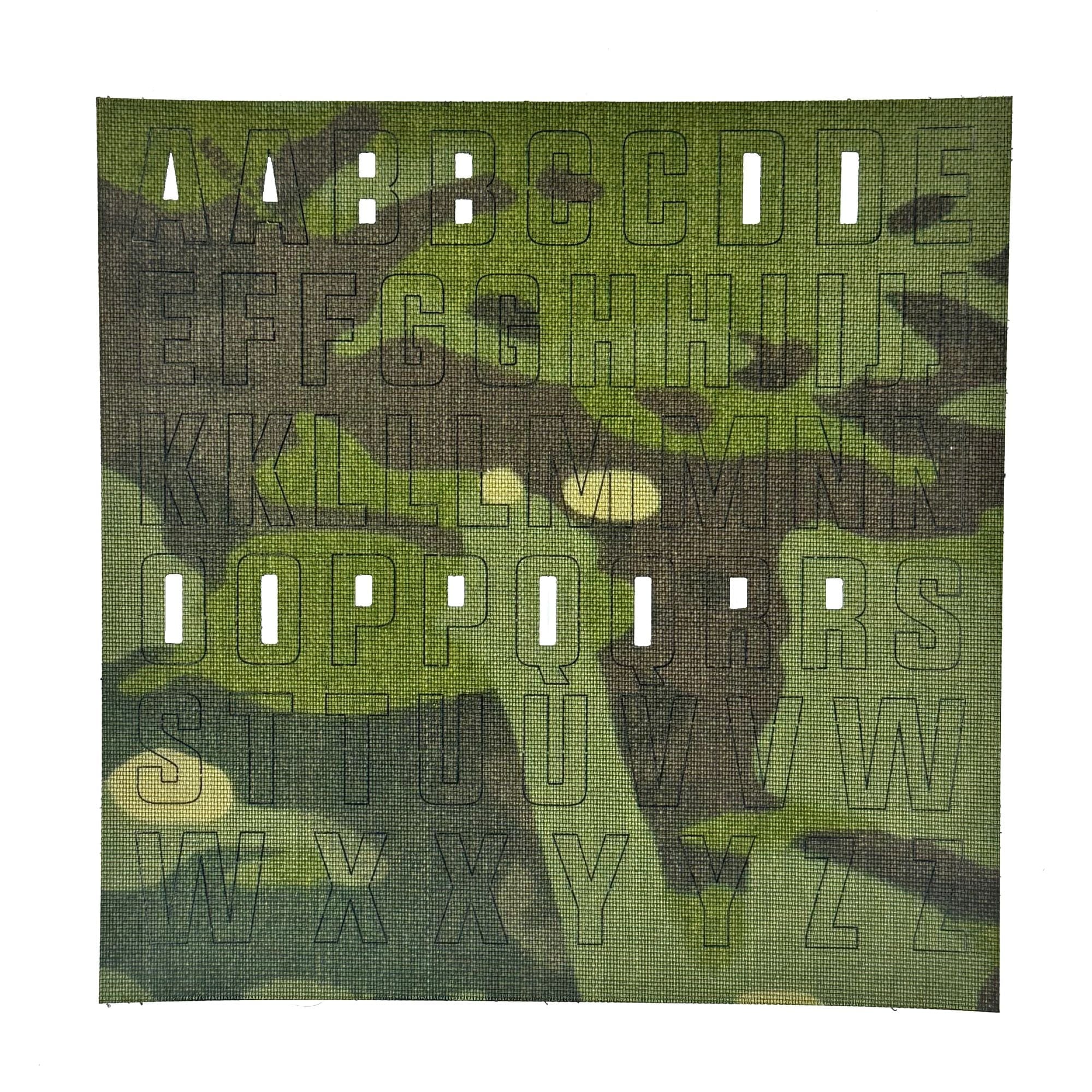 Tactical Gear Junkie Patches MultiCam Tropic CORDURA® Alphabet Letters Patch Pack - CORDURA