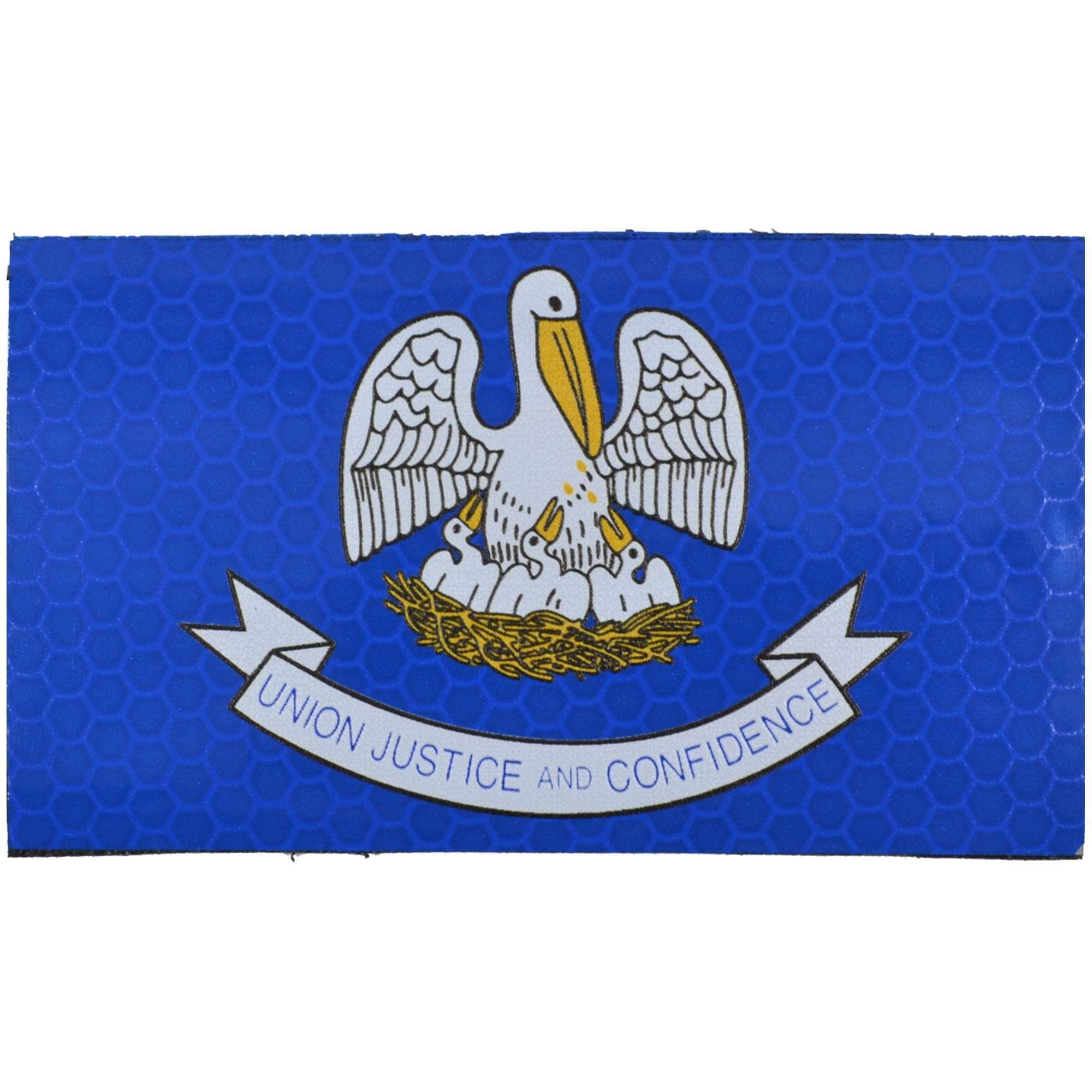 Tactical Gear Junkie Patches Reflective Louisiana State Flag - 2x3.5 Patch
