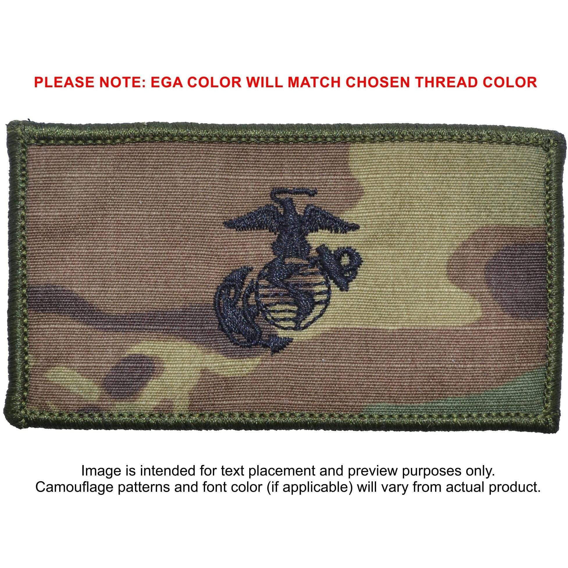 Tactical Gear Junkie Patches MultiCam USMC Plate Carrier Flak Patch - Eagle Globe and Anchor Graphic (Open Globe)