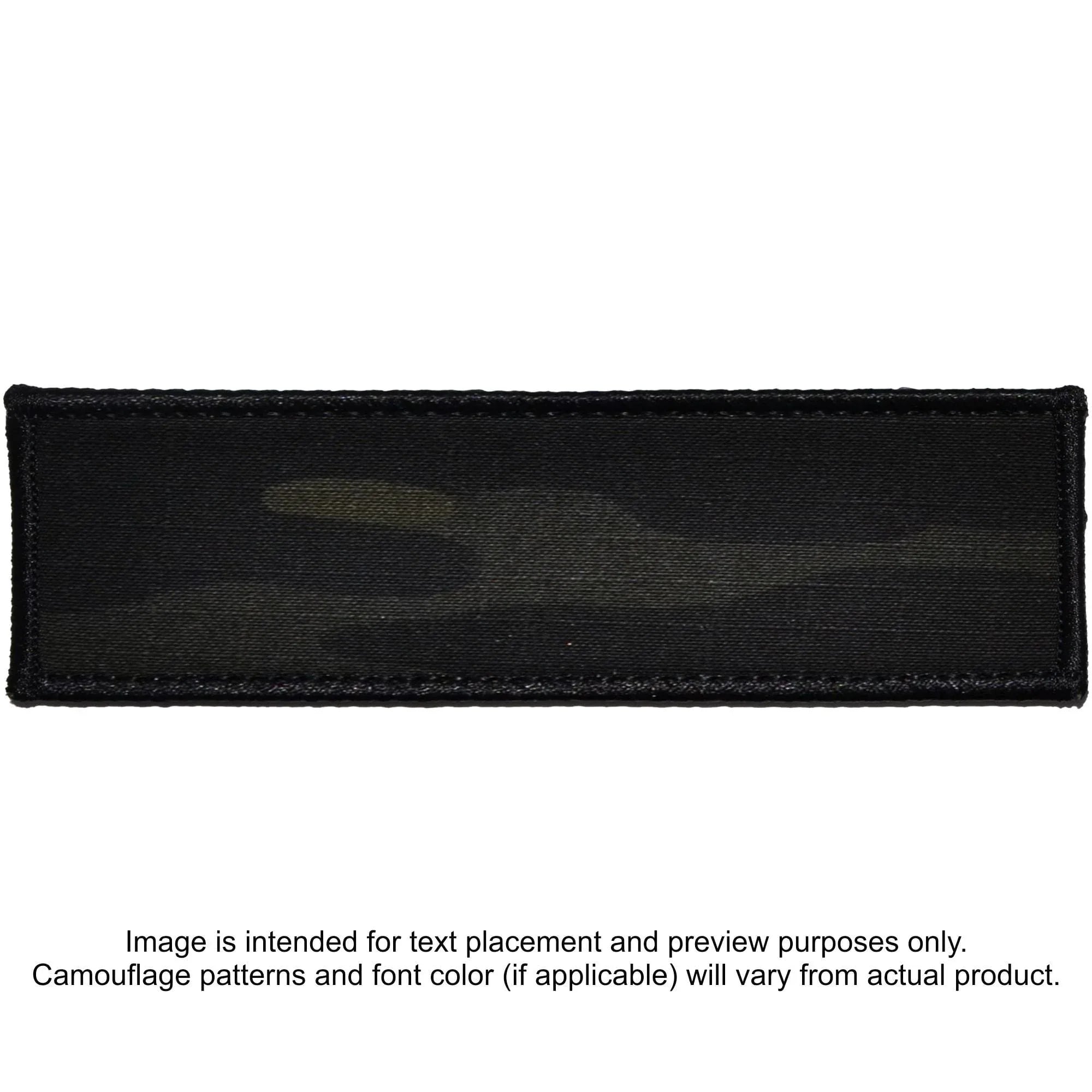 Tactical Gear Junkie Patches MultiCam BLACK Custom Plate Carrier Text Patch - 3x10