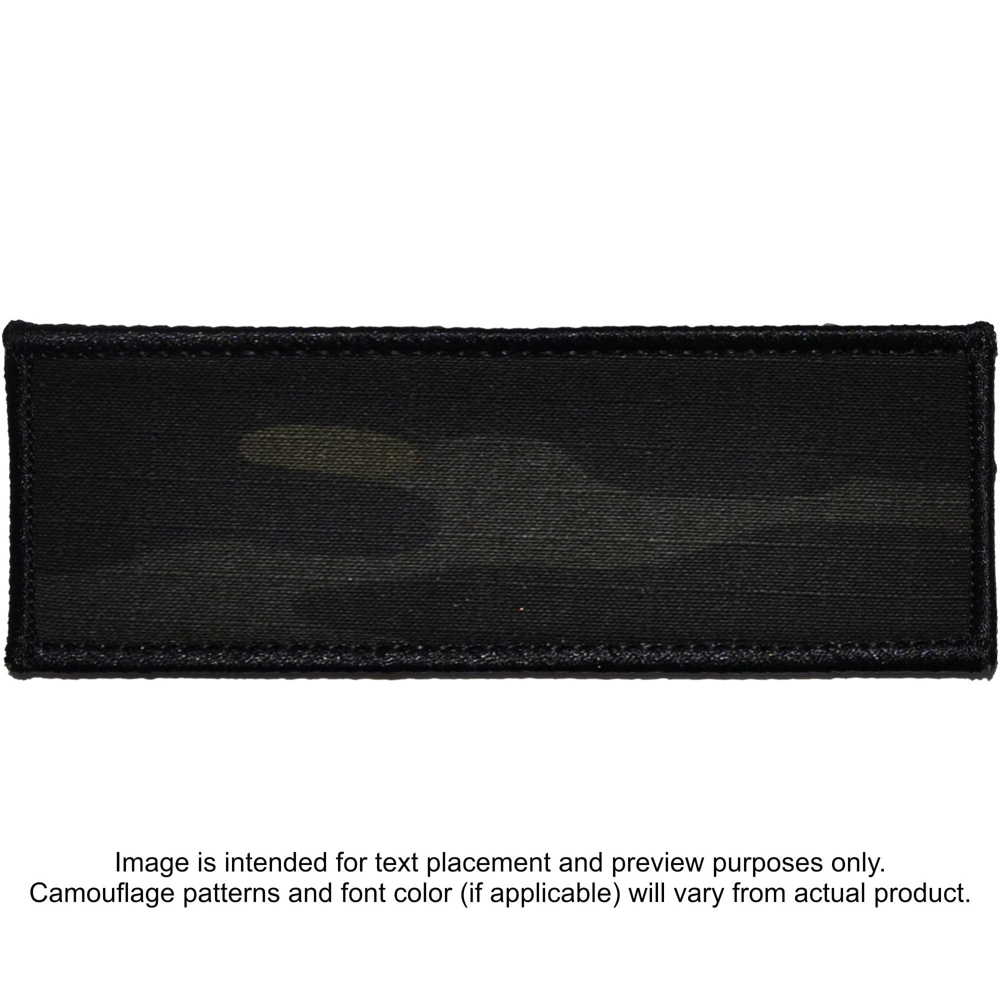 Tactical Gear Junkie Patches MultiCam BLACK Custom Plate Carrier Text Patch - 4x11