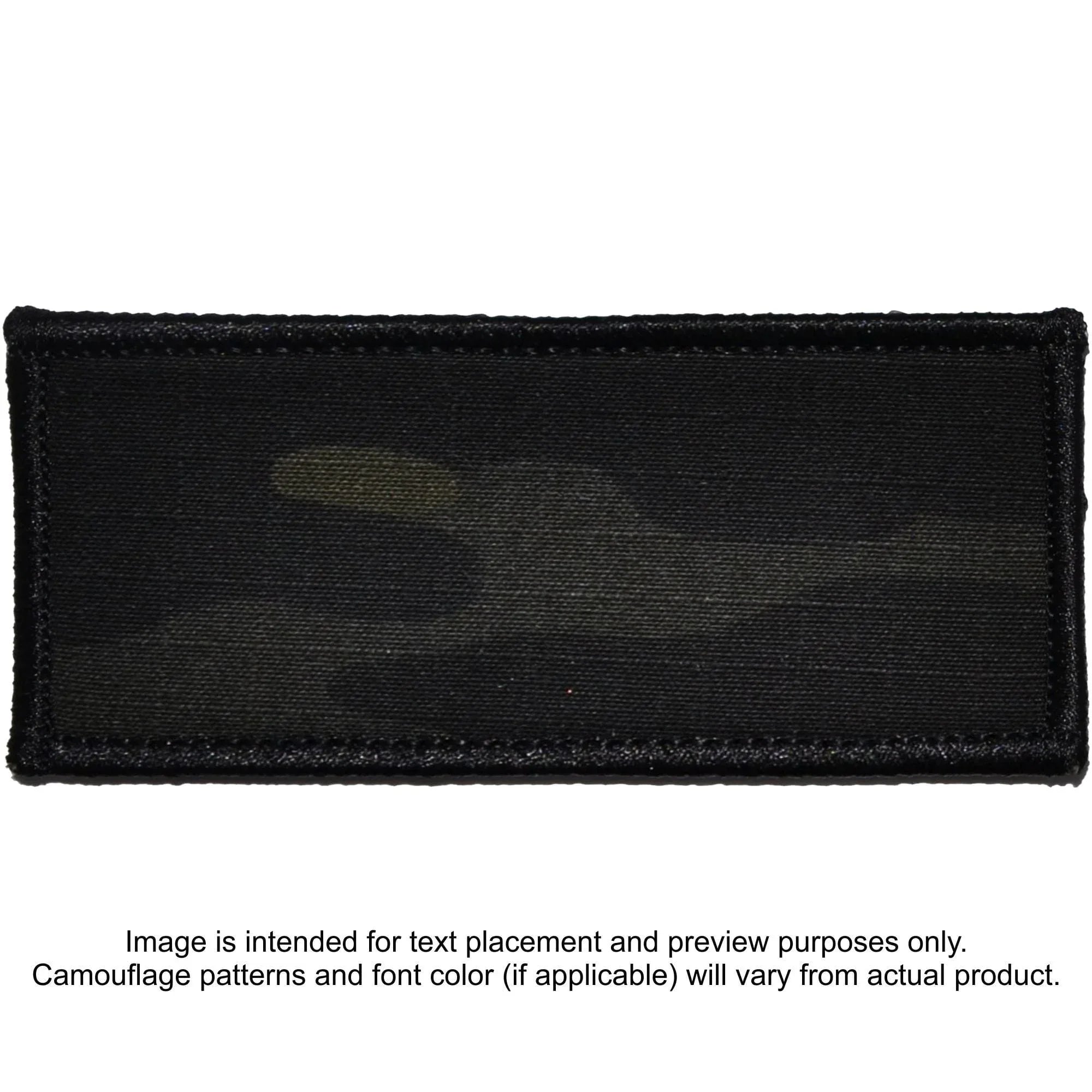 Tactical Gear Junkie Patches MultiCam BLACK Custom Plate Carrier Text Patch - 4x9