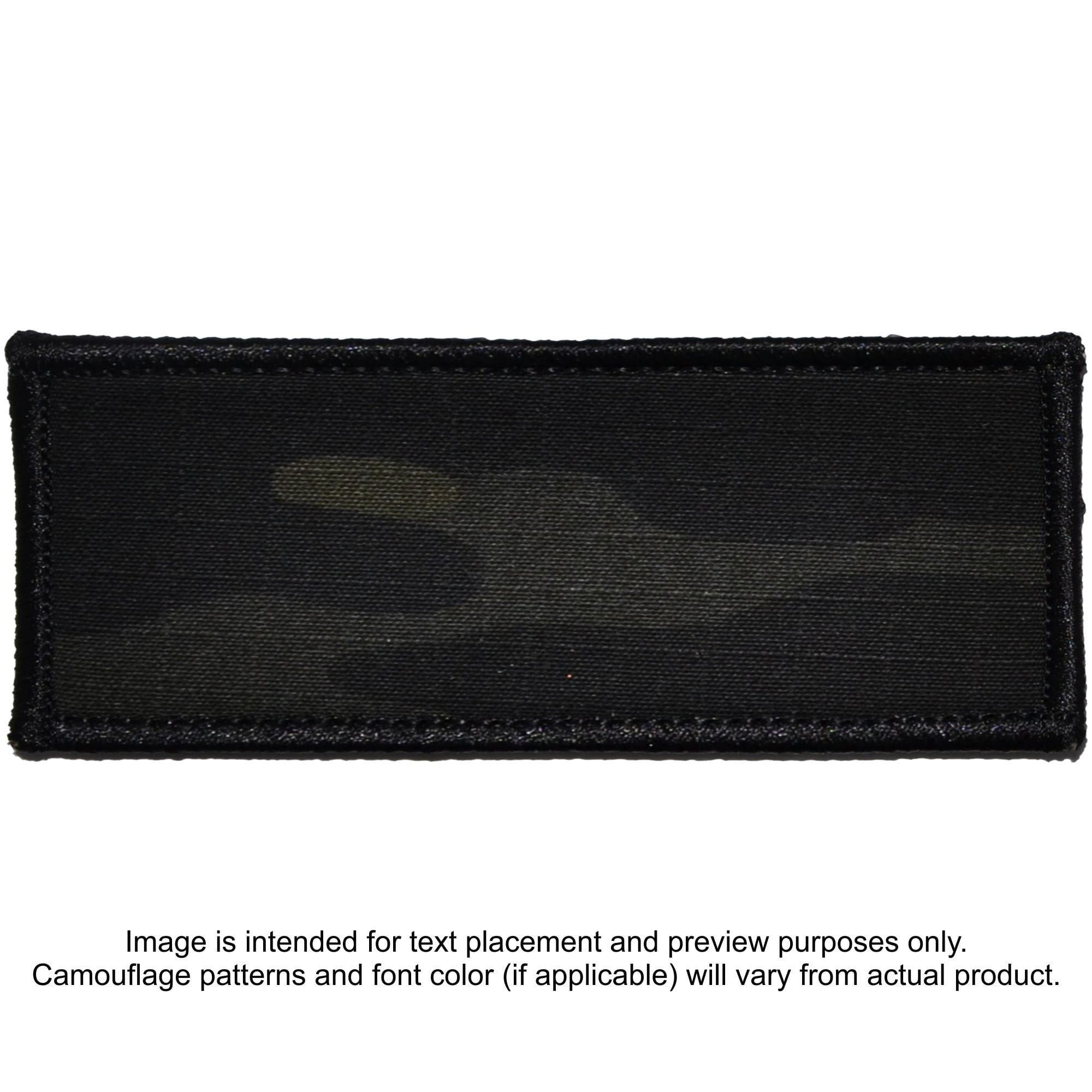 Tactical Gear Junkie Patches MultiCam BLACK Custom Plate Carrier Text Patch - 4x10