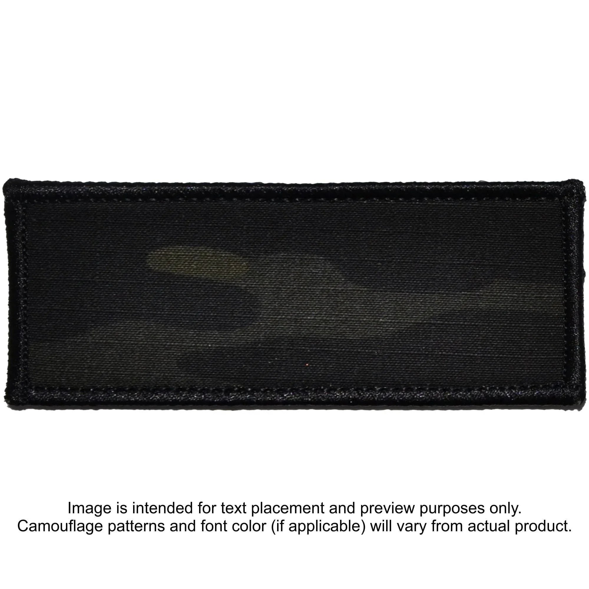 Tactical Gear Junkie Patches MultiCam BLACK Custom Plate Carrier Text Patch - 4x10