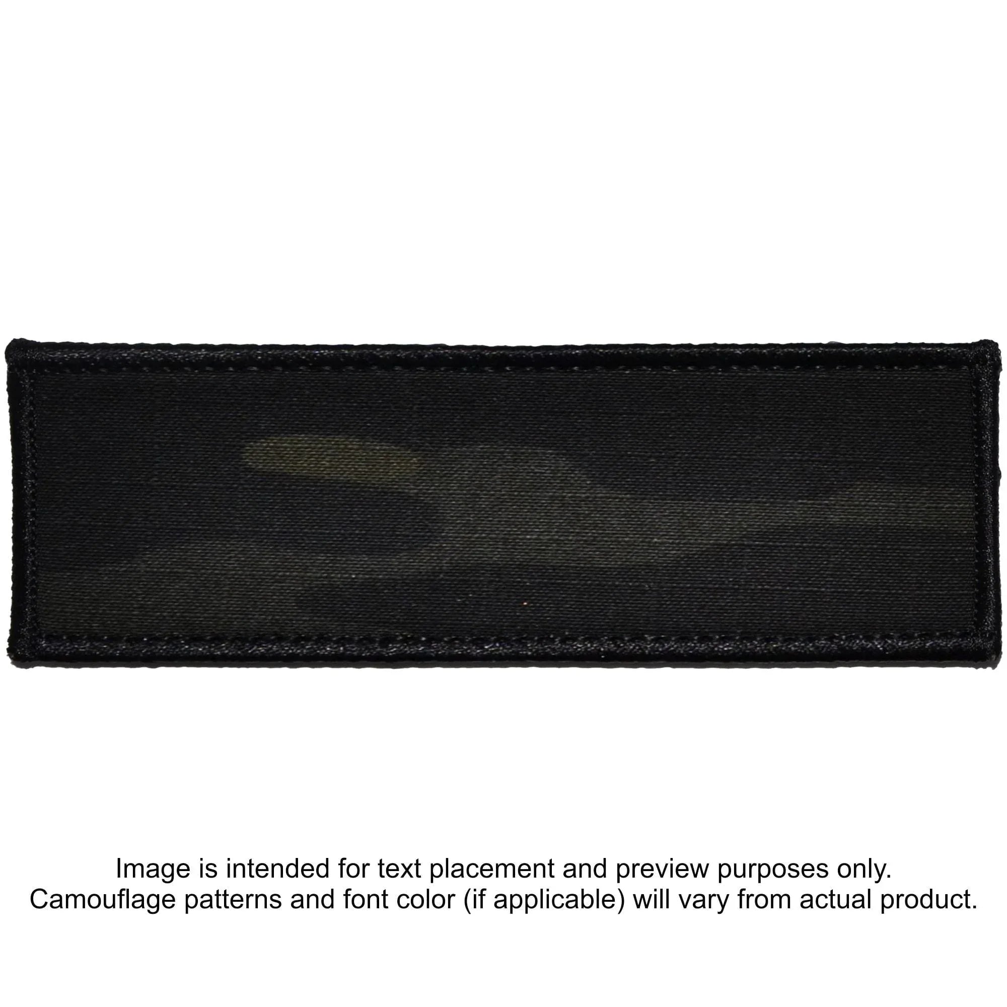 Tactical Gear Junkie Patches MultiCam Black Custom Plate Carrier Text Patch - 2x6