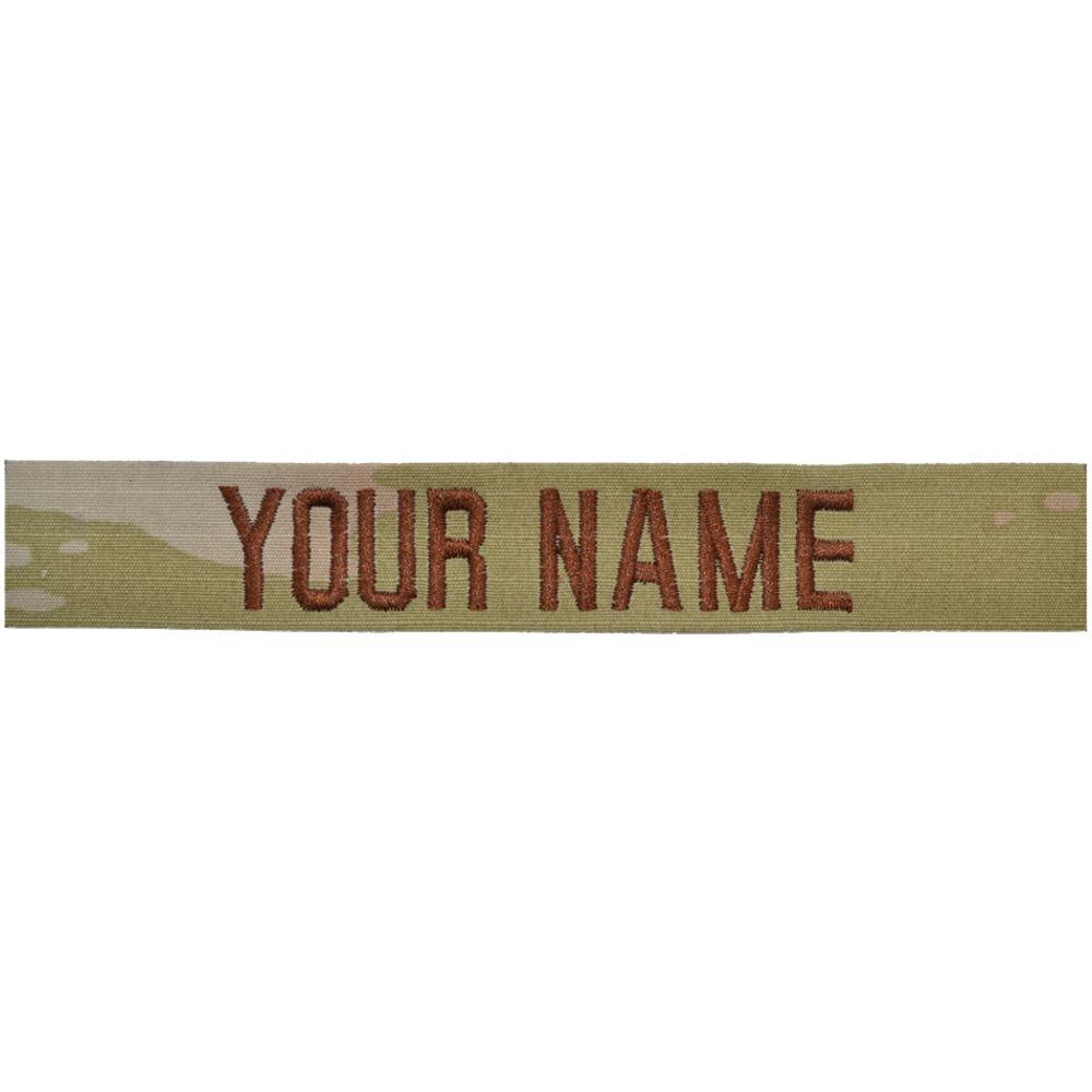 Tactical Gear Junkie Name Tapes Spice Brown Single Custom Air Force Name Tape - SEW ON - 3-Color OCP