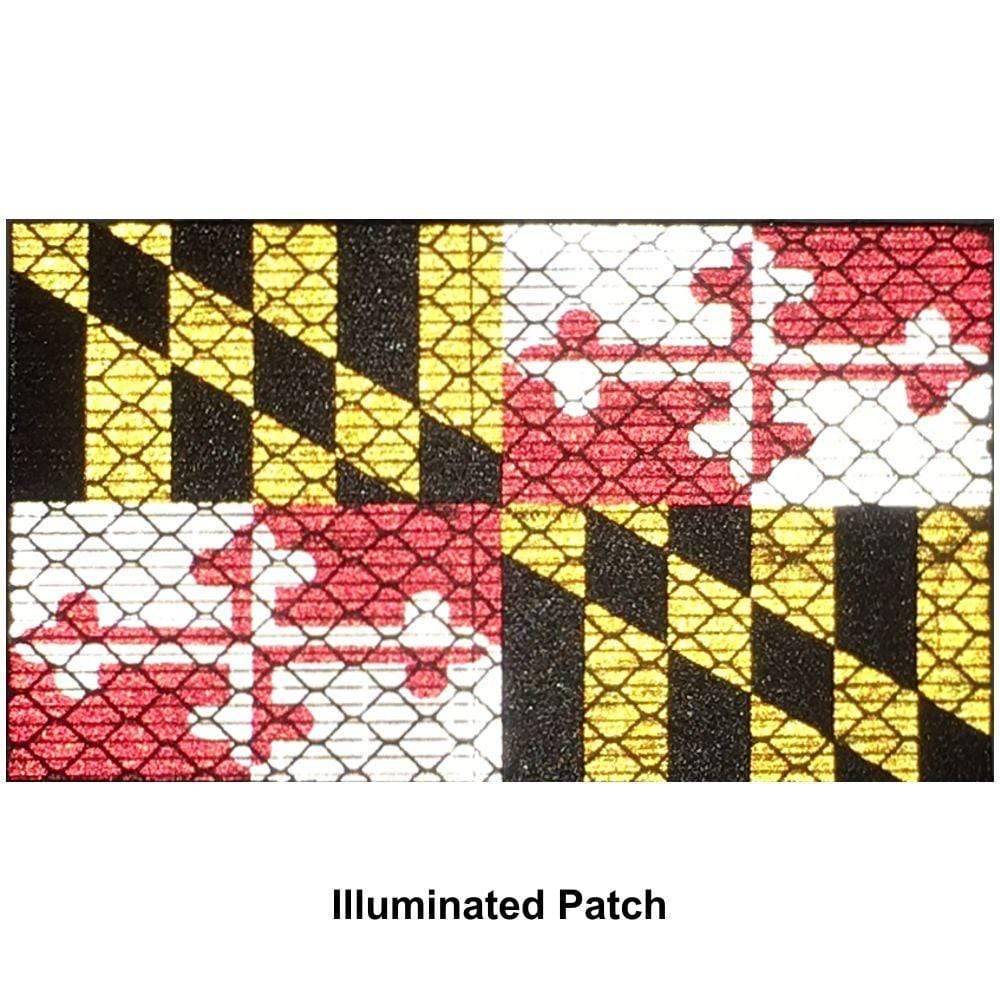 Tactical Gear Junkie Patches Reflective Maryland State Flag - 2x3.5 Patch