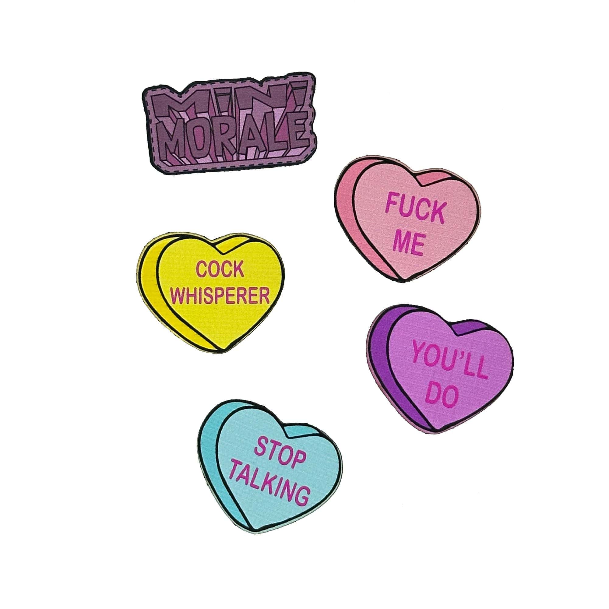 Tactical Gear Junkie Patches Mini Morale - Conversation Hearts Patch Pack 1