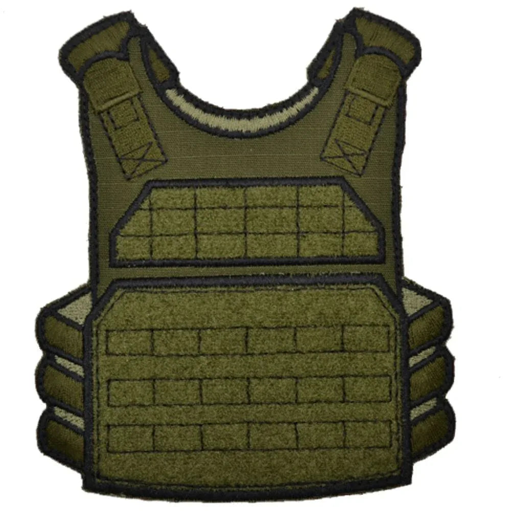 Tactical Gear Junkie Patches Olive Drab Mini Morale - Plate Carrier Patch Panel
