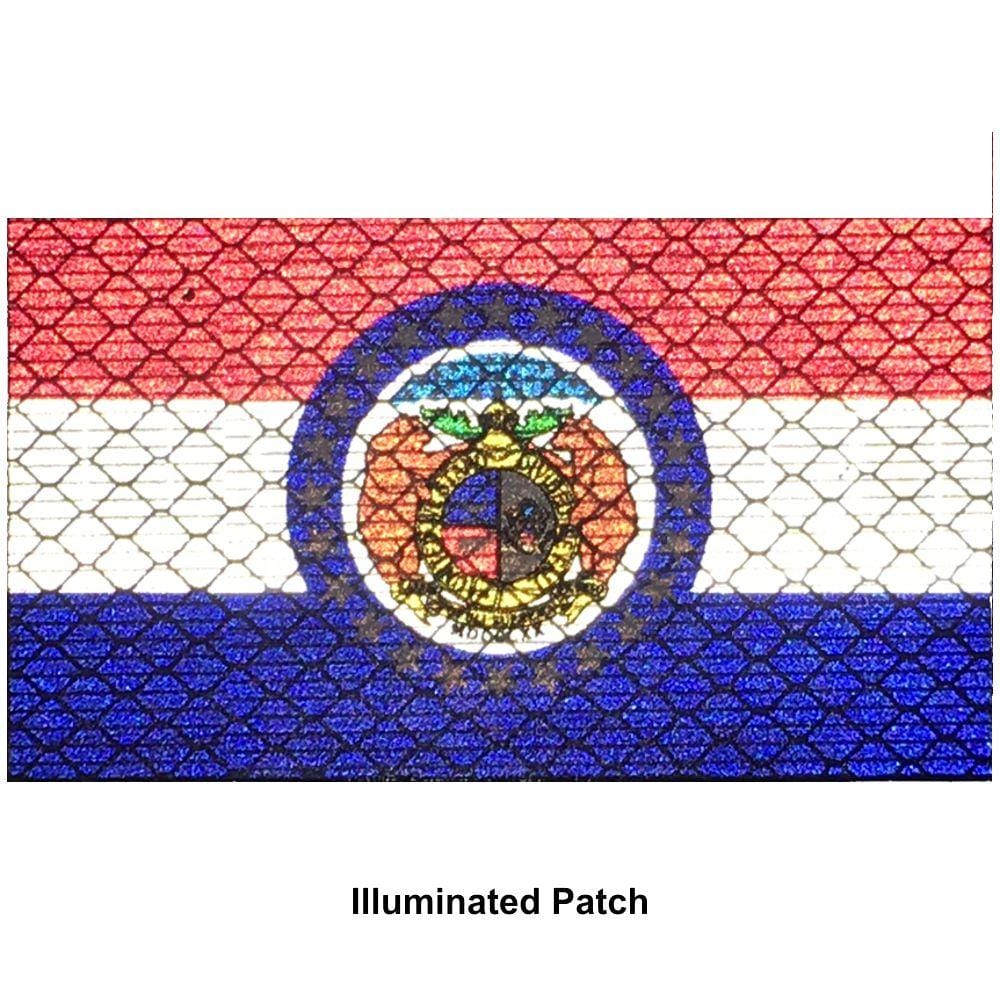 Tactical Gear Junkie Patches Reflective Missouri State Flag - 2x3.5 Patch