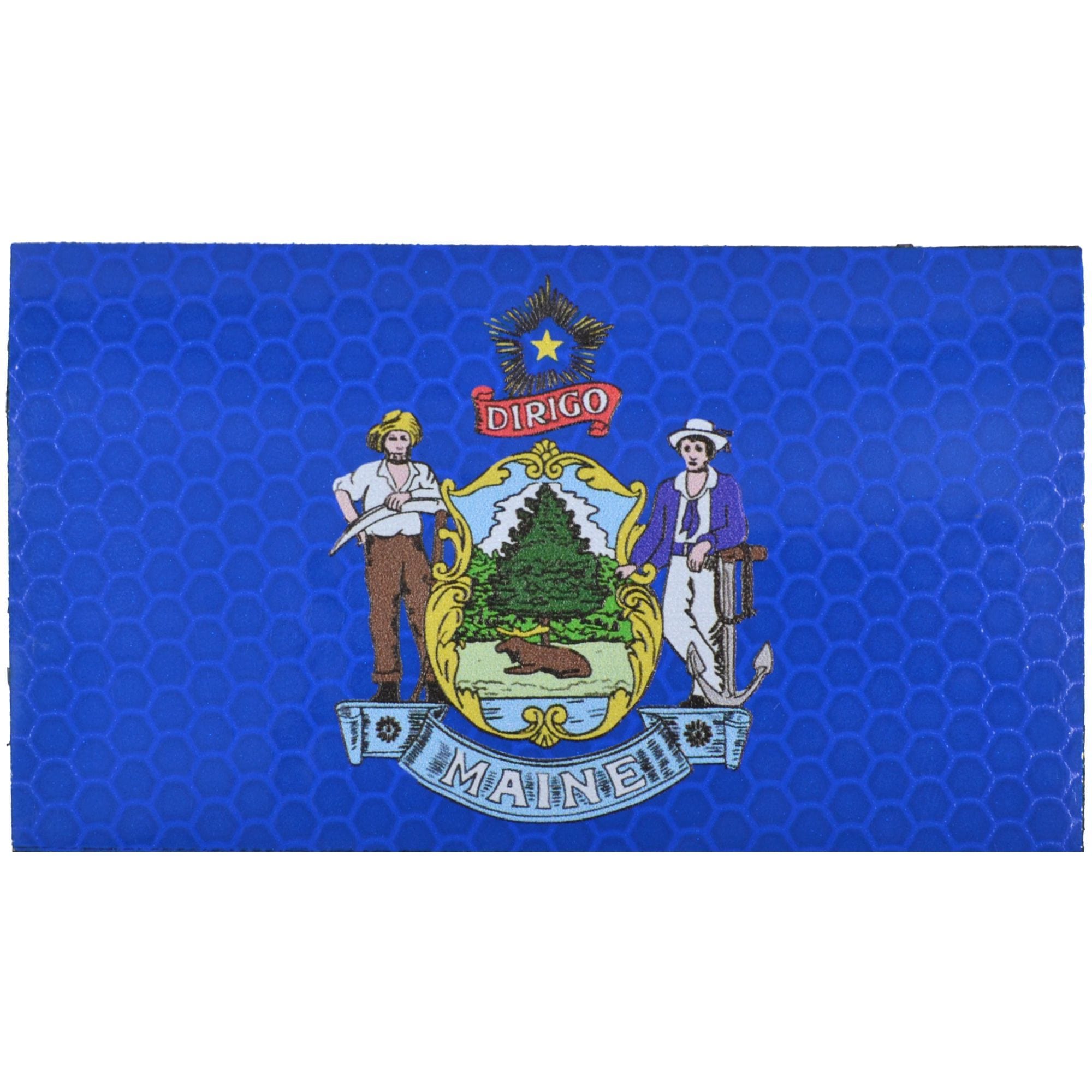 Tactical Gear Junkie Patches Reflective Maine State Flag - 2x3.5 Patch