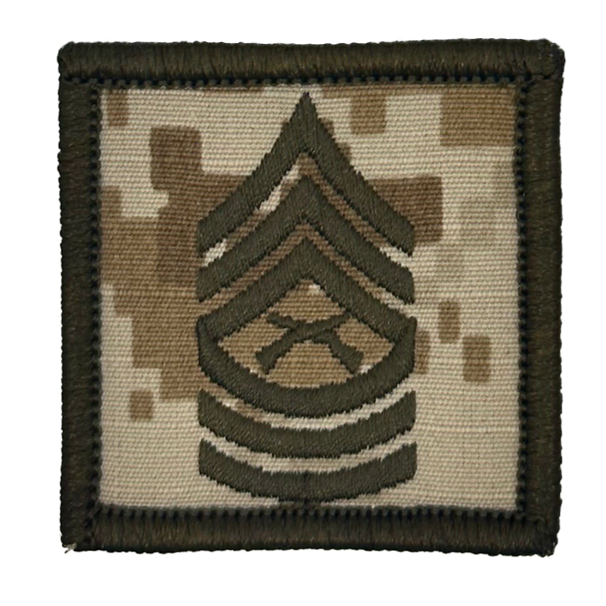 Tactical Gear Junkie Patches MARPAT Desert / Master Sergeant USMC Rank Insignia - 2x2 Patch
