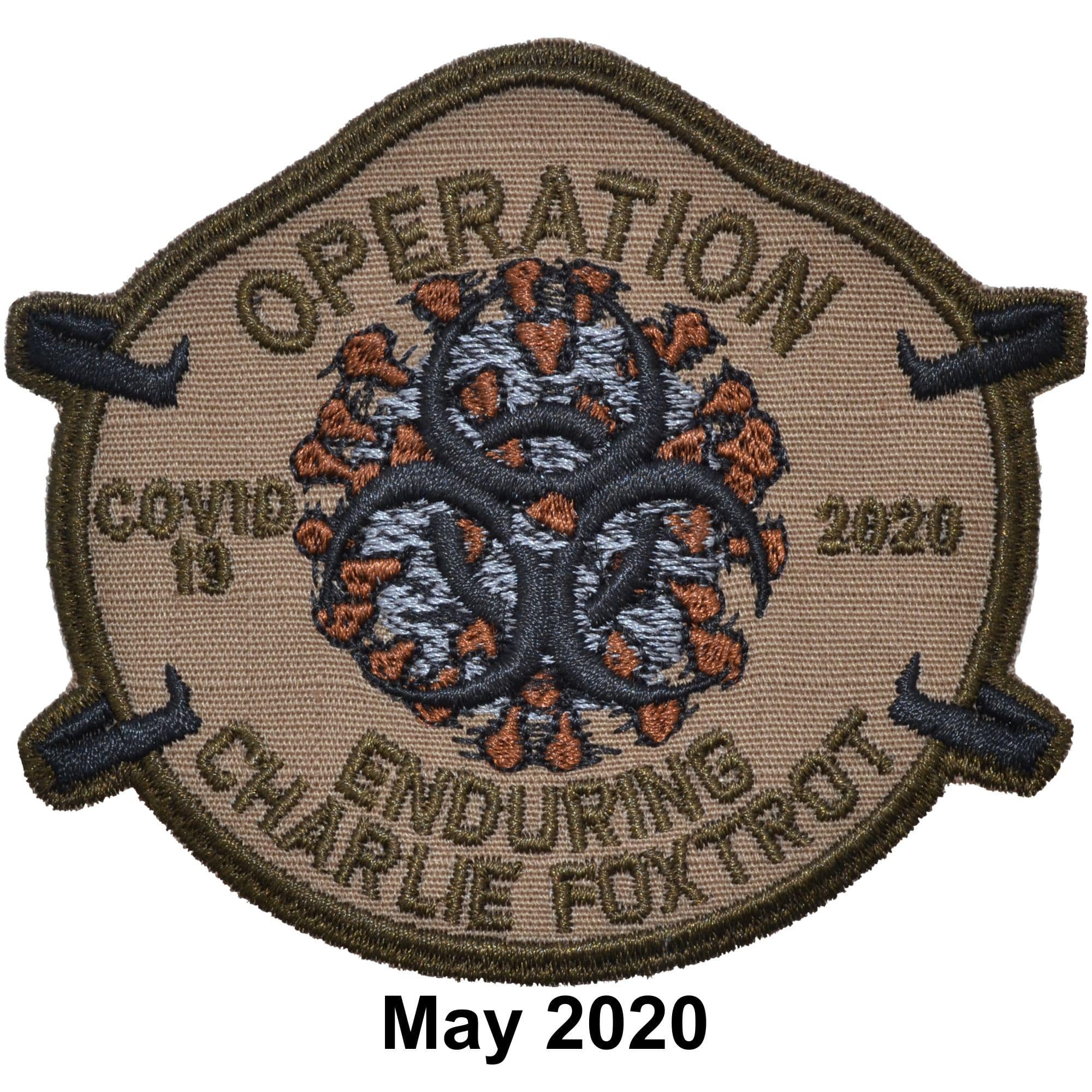 Tactical Gear Junkie Patches Coyote Brown Operation Enduring Charlie Foxtrot - May 2020 POTM - LIMITED EXTENSION