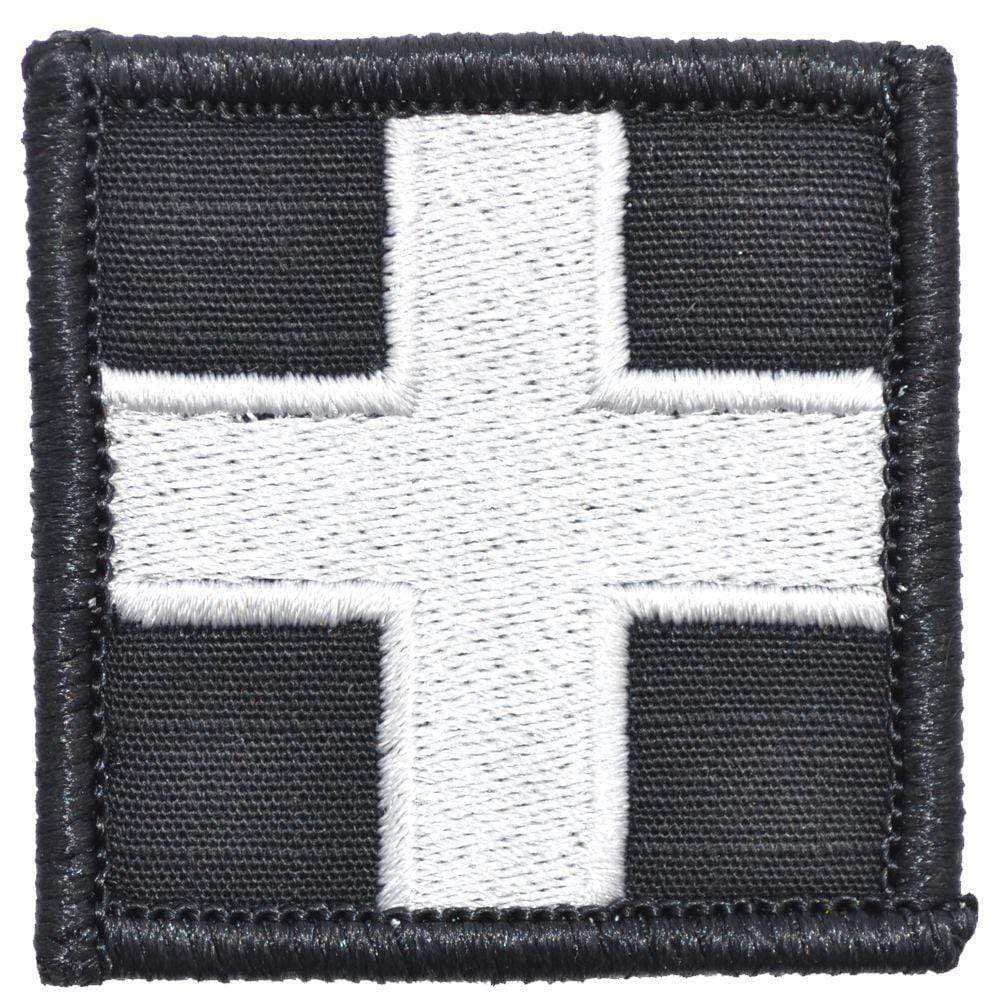 Tactical Gear Junkie Patches Black Medic Cross - 2x2 Patch