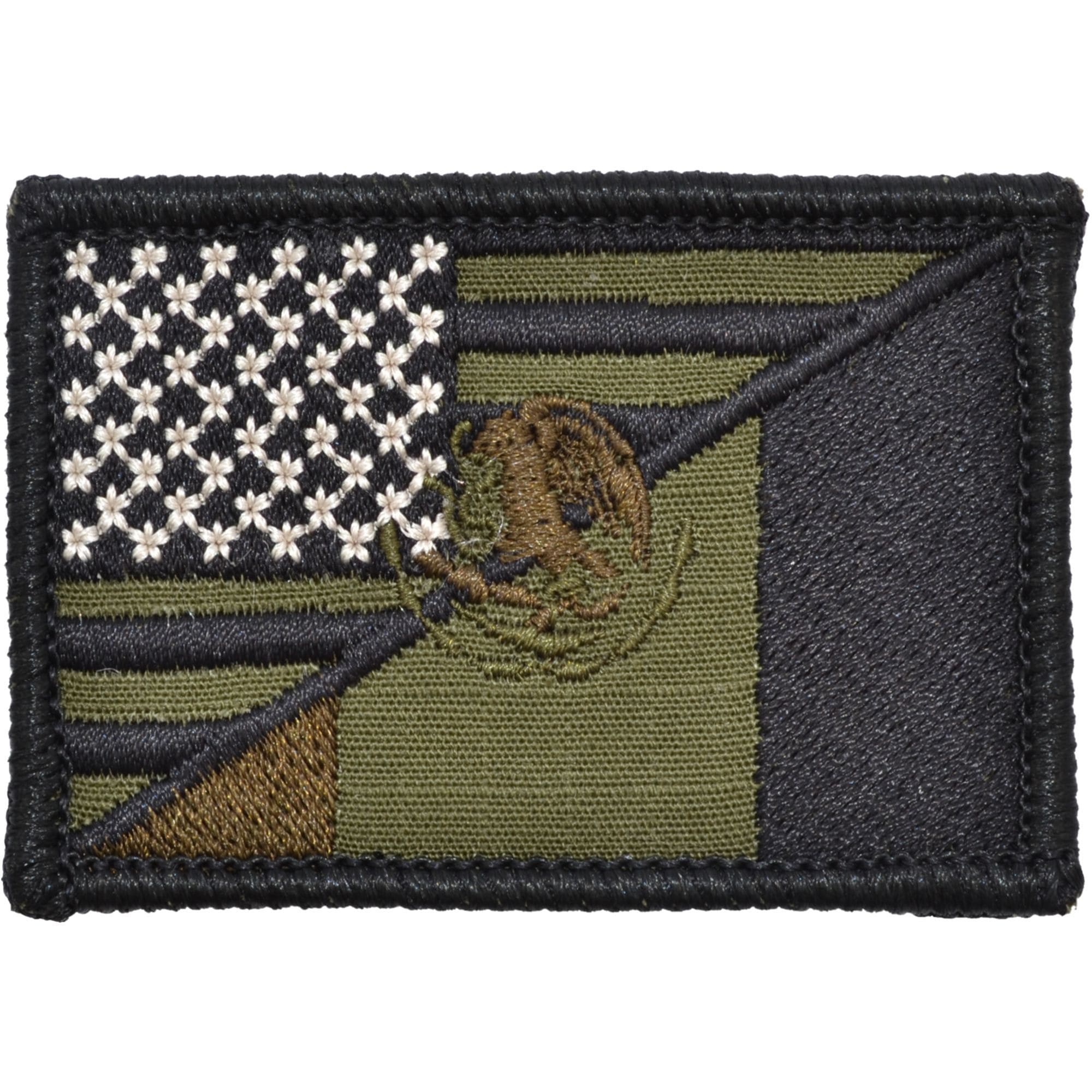 Tactical Gear Junkie Patches Olive Drab USA / Mexico Flag Patch 2x3