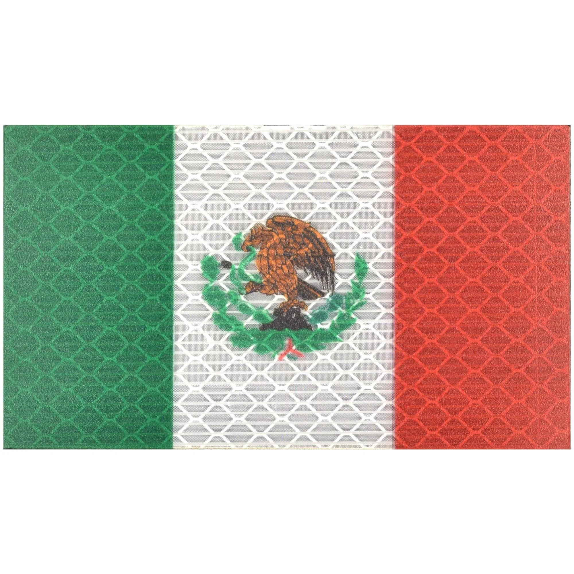 Tactical Gear Junkie Patches Reflective Mexico Flag - 2x3.5 Patch