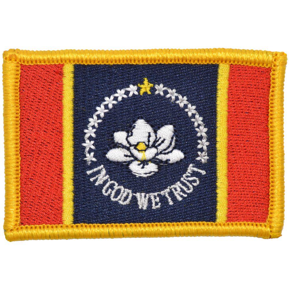Tactical Gear Junkie Patches Full Color Mississippi State Flag - 2x3 Patch