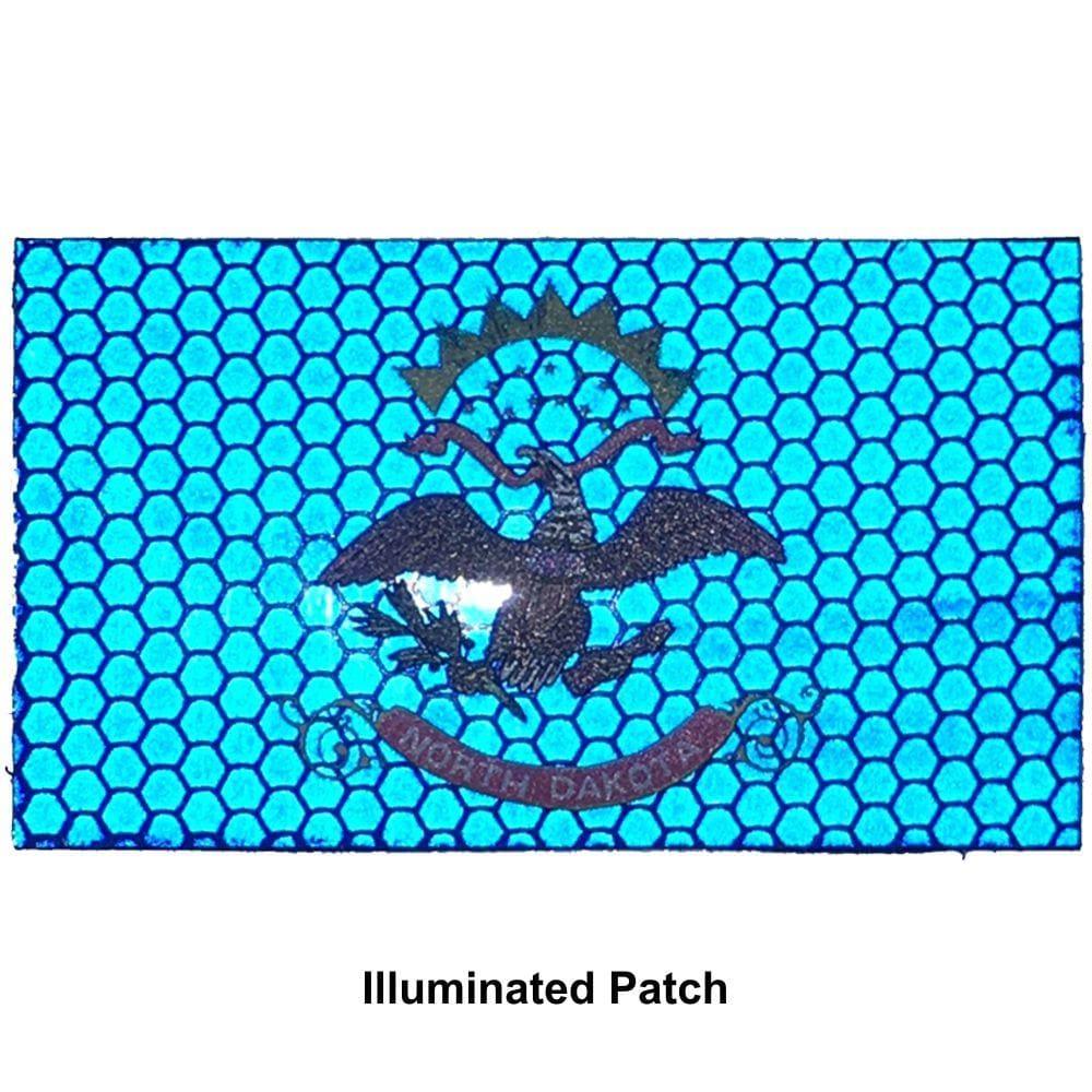 Tactical Gear Junkie Patches Reflective North Dakota State Flag - 2x3.5 Patch
