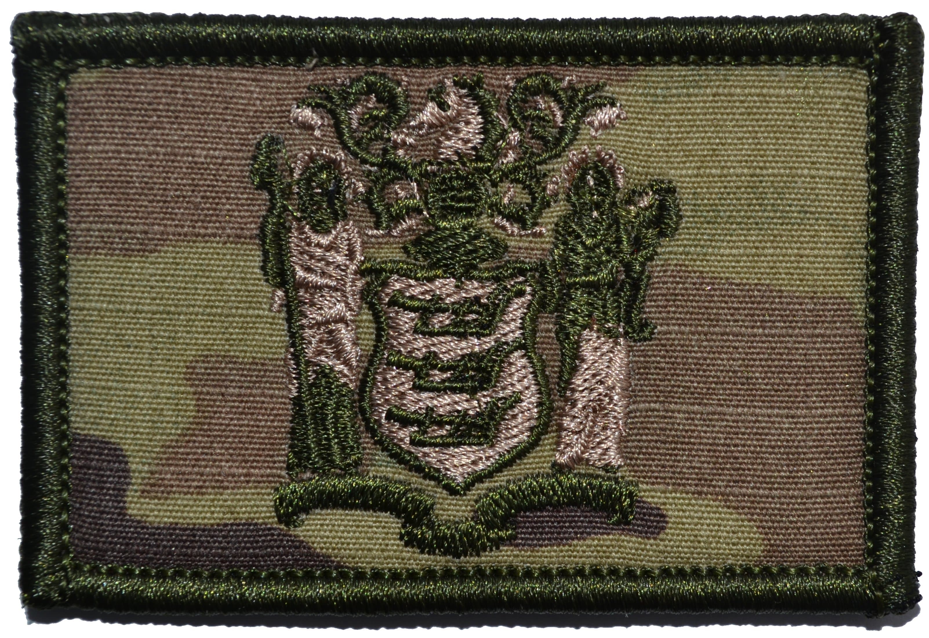 Tactical Gear Junkie Patches MultiCam New Jersey State Flag - 2x3 Patch