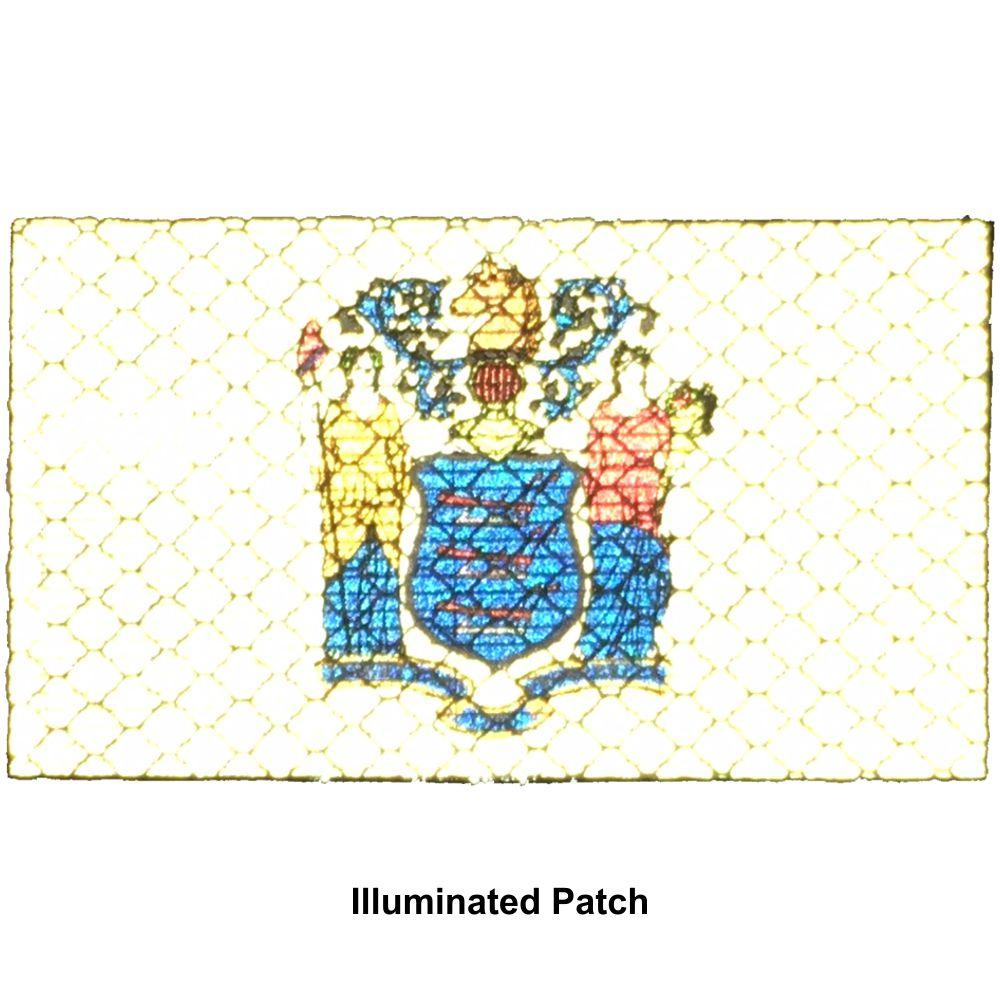 Tactical Gear Junkie Patches Reflective New Jersey State Flag - 2x3.5 Patch