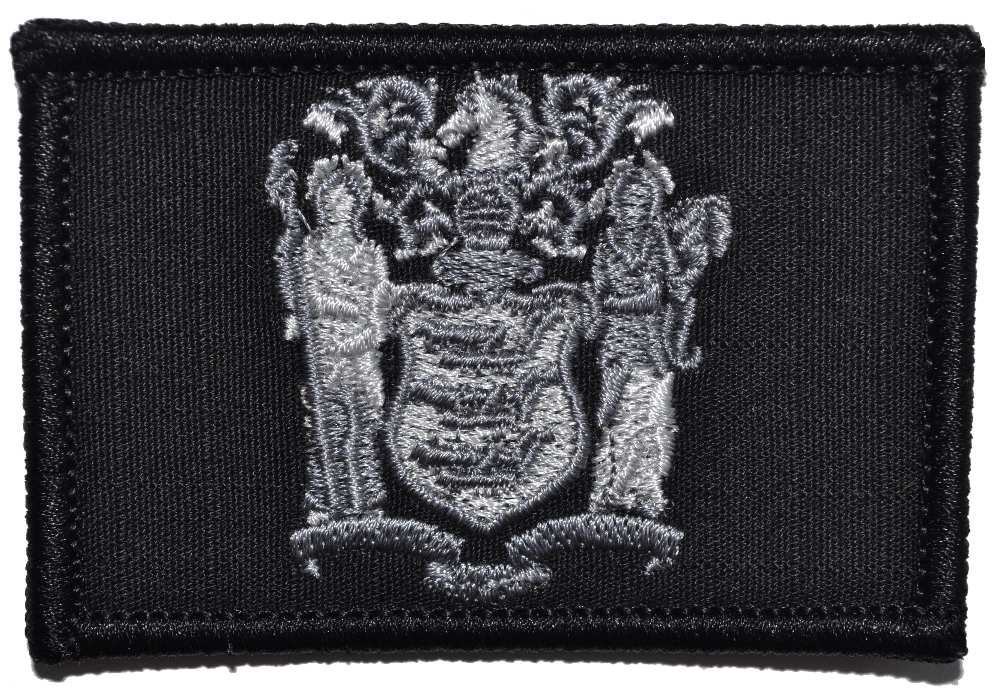 Tactical Gear Junkie Patches Black New Jersey State Flag - 2x3 Patch