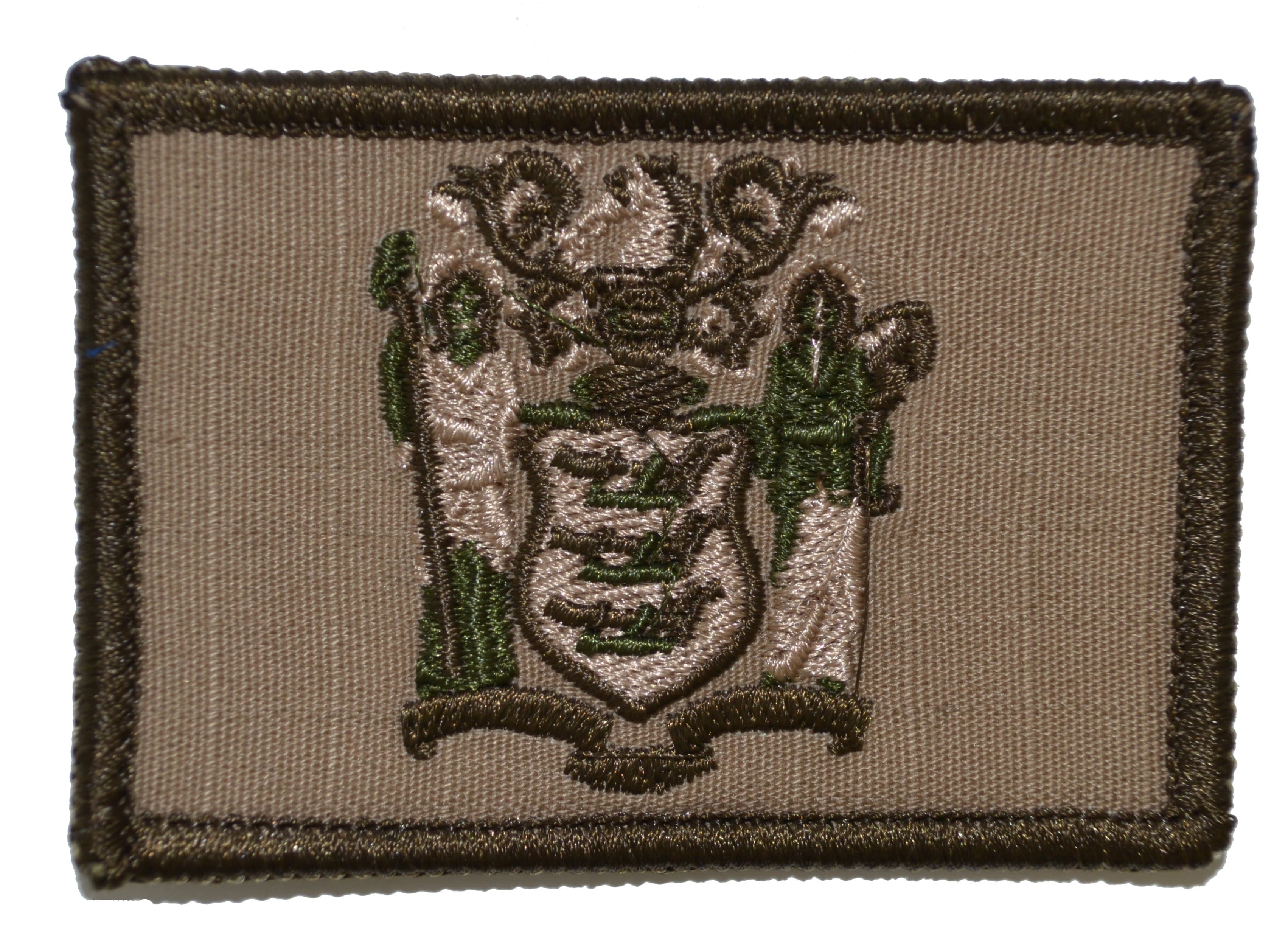 Tactical Gear Junkie Patches Coyote Brown New Jersey State Flag - 2x3 Patch